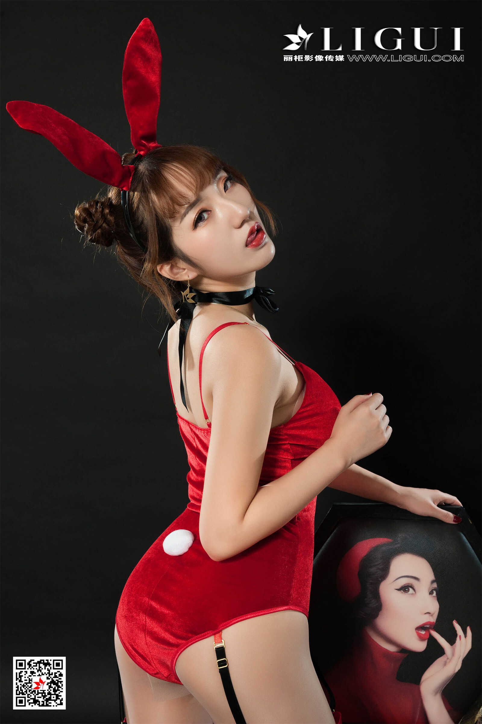 汐汐《黑丝镣铐兔女郎》 [丽柜Ligui] 写真集第16张