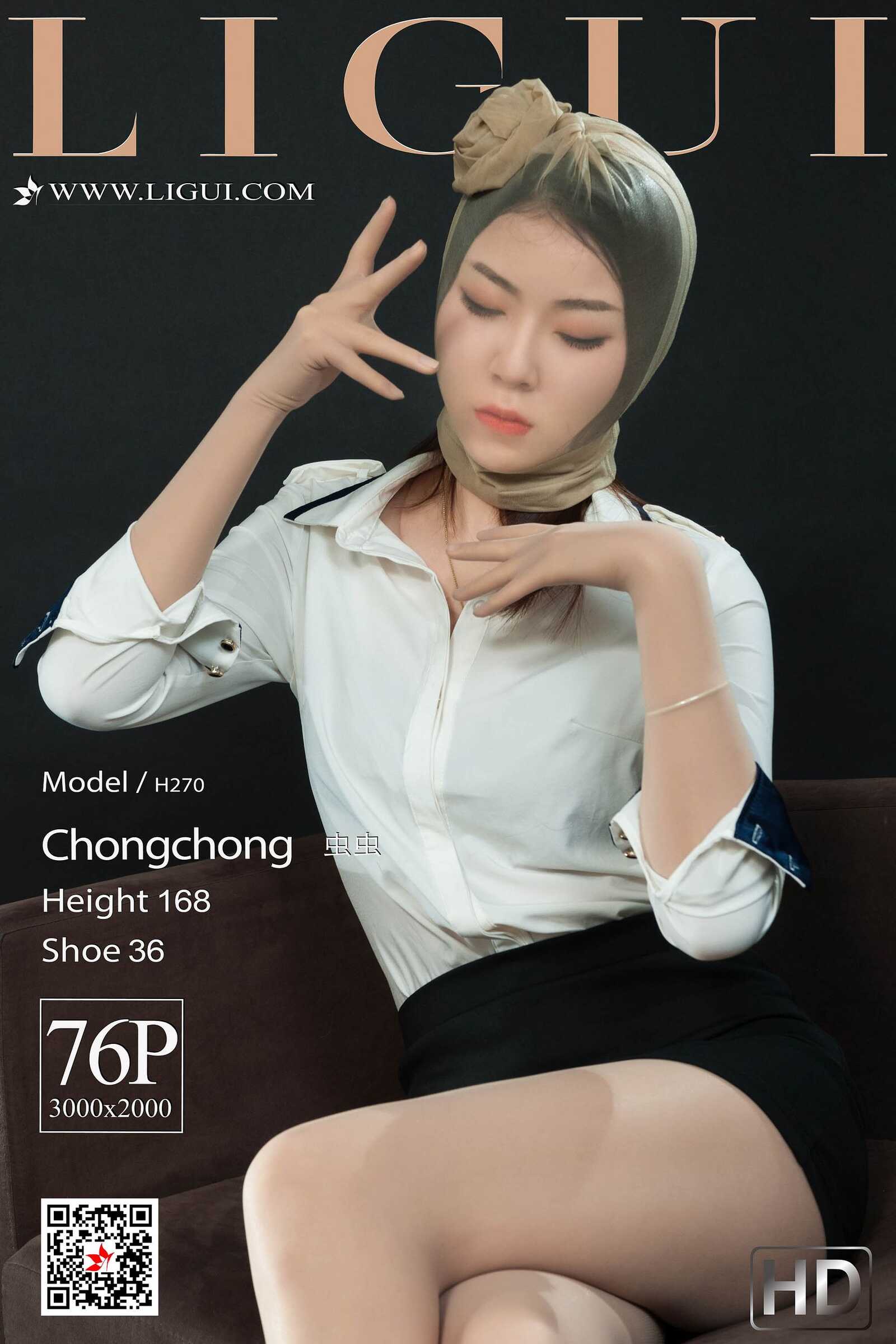 虫虫《肉丝袜美束人体》 [丽柜Ligui] 写真集第18张