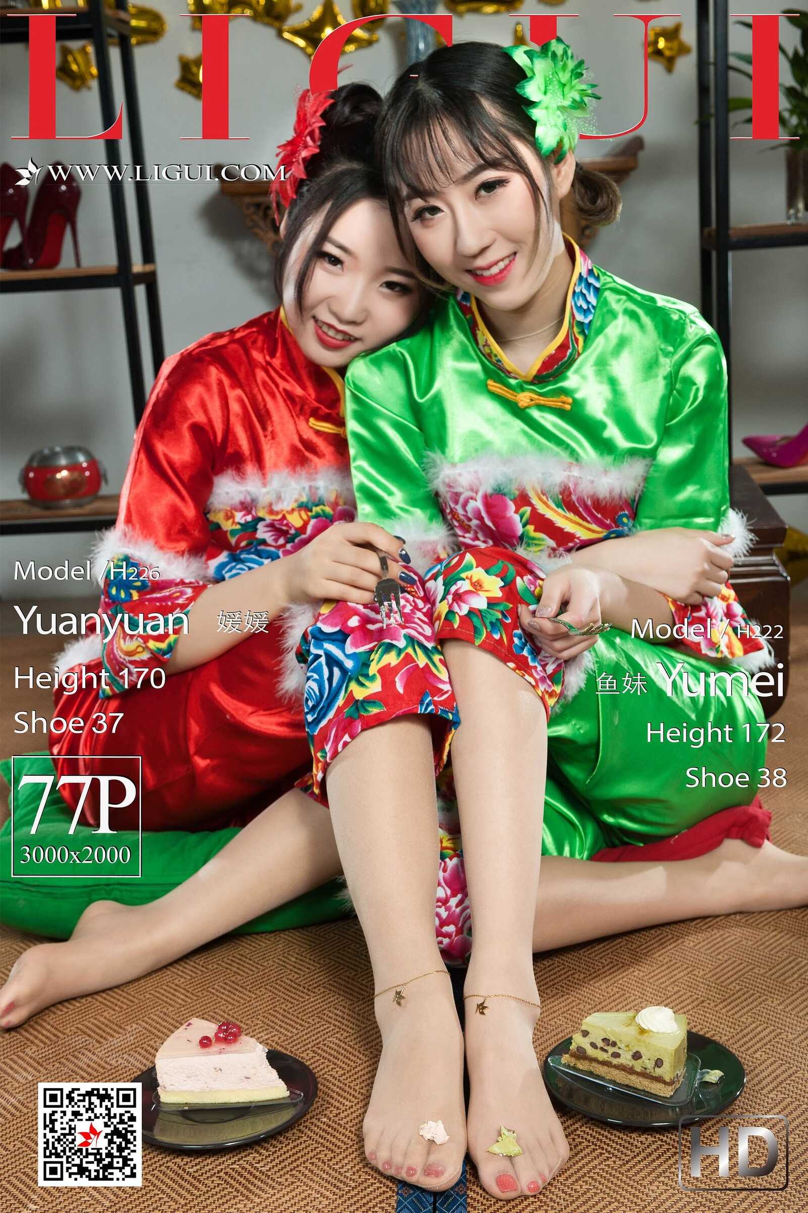 媛媛&amp;amp;鱼妹《新春丝足福利》 [丽柜Ligui] 网络丽第18张