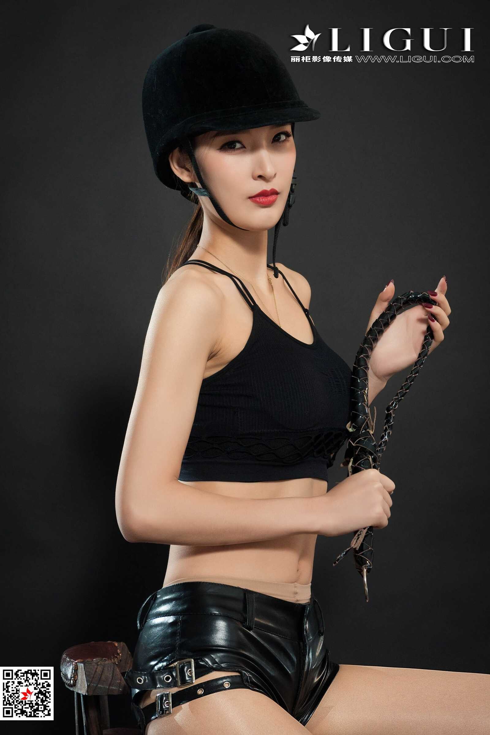 腿模雪糕《长靴皮衣女郎》 [丽柜Ligui] 网络丽人第11张