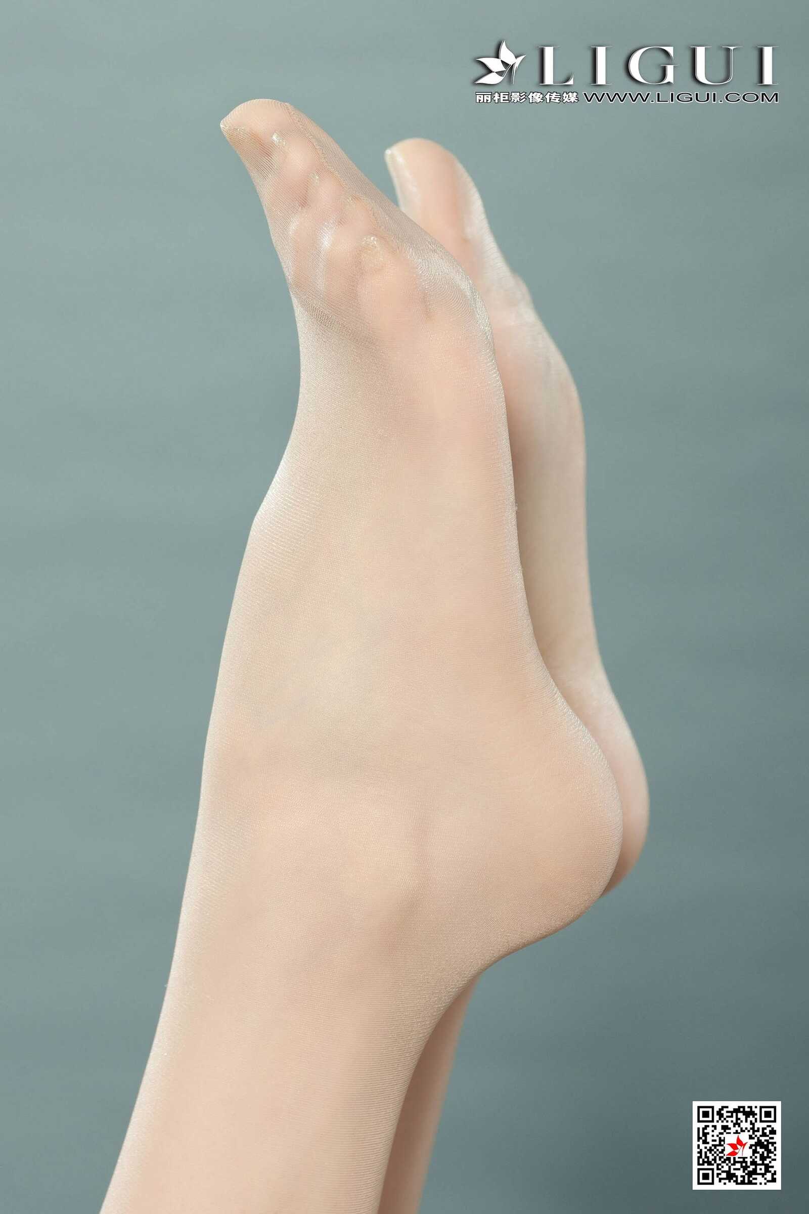 Model 兔子《肉丝超短牛仔热裤》 [丽柜Ligui] 网络第15张