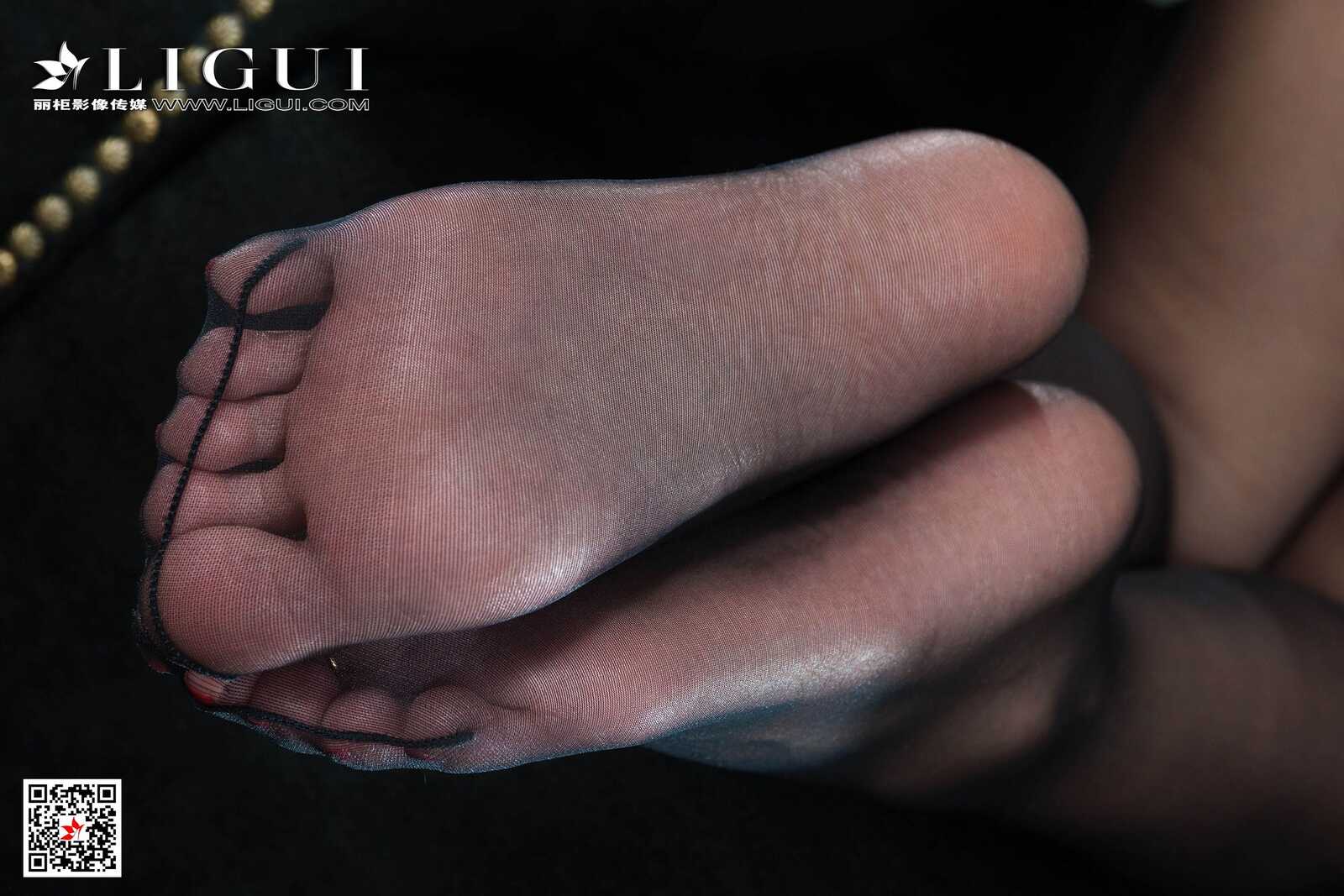 Model 轩轩《镣铐黑丝女警》 [丽柜Ligui] 网络丽人第1张