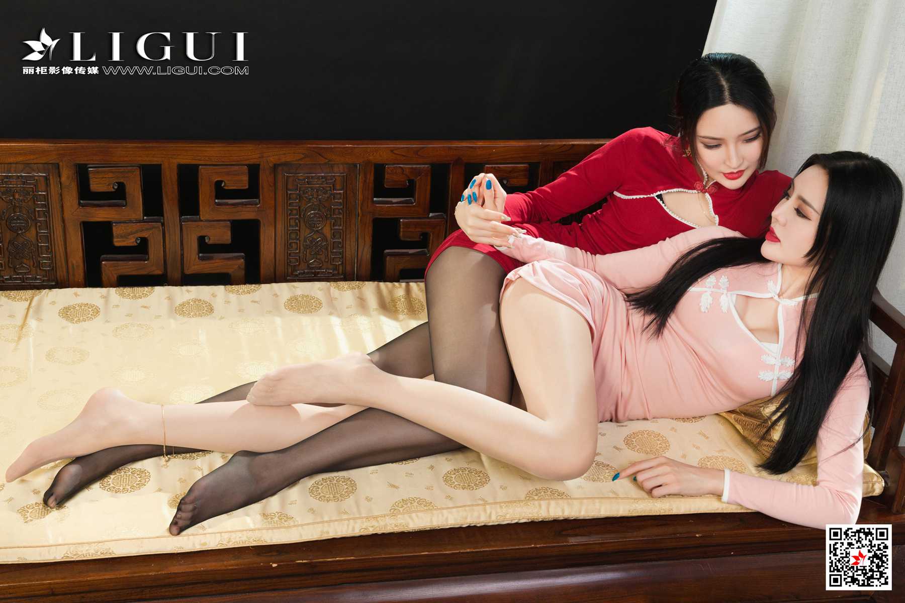 [Ligui丽柜]网络丽人 2021.01.01 Model《双生花- 浪漫迎第14张