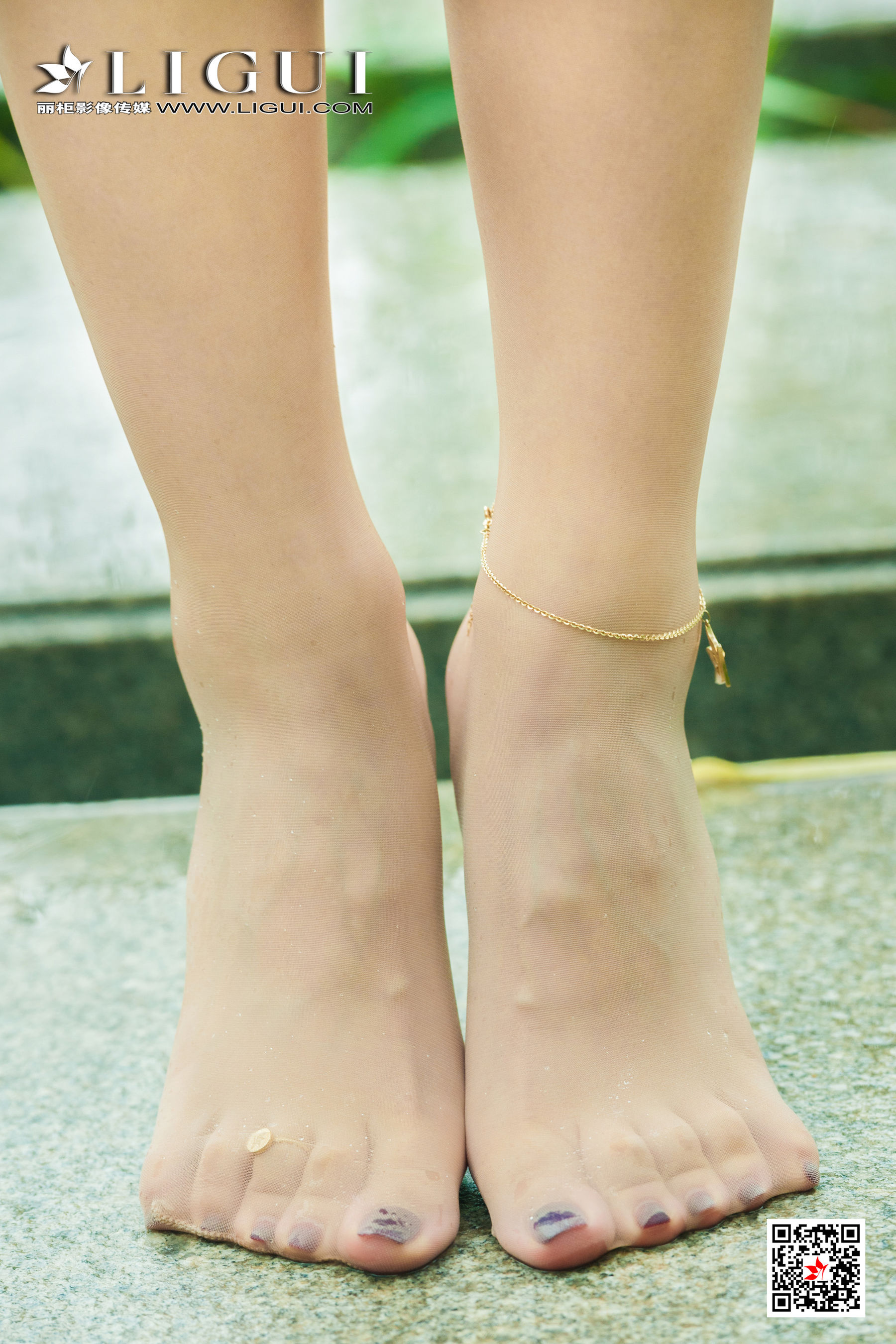 [丽柜Ligui] 网络丽人 Model 小爽 《雨中漫步》第15张