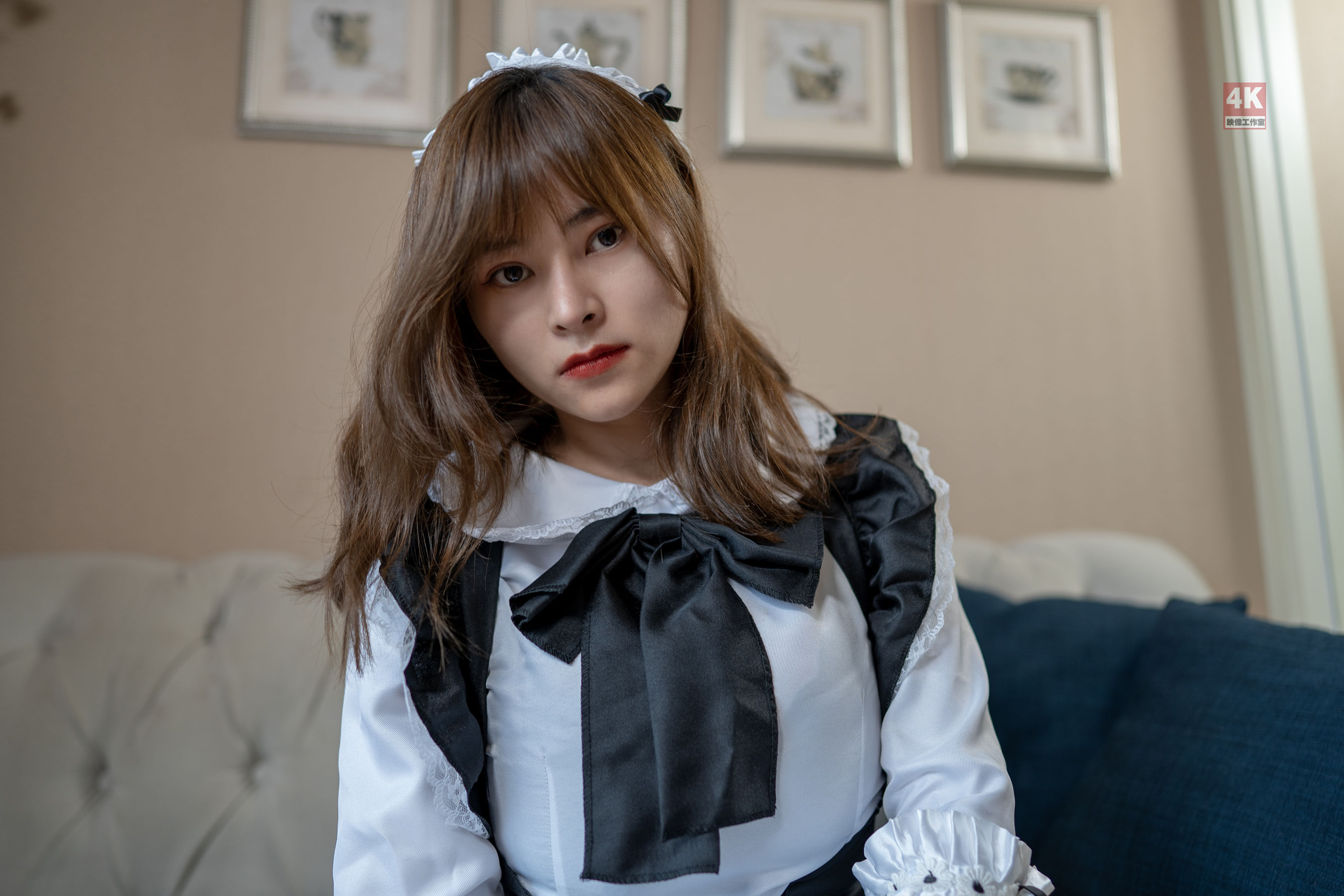 [丽柜Ligui] 网络丽人 Model 奈沐子 《女仆裙装》第11张