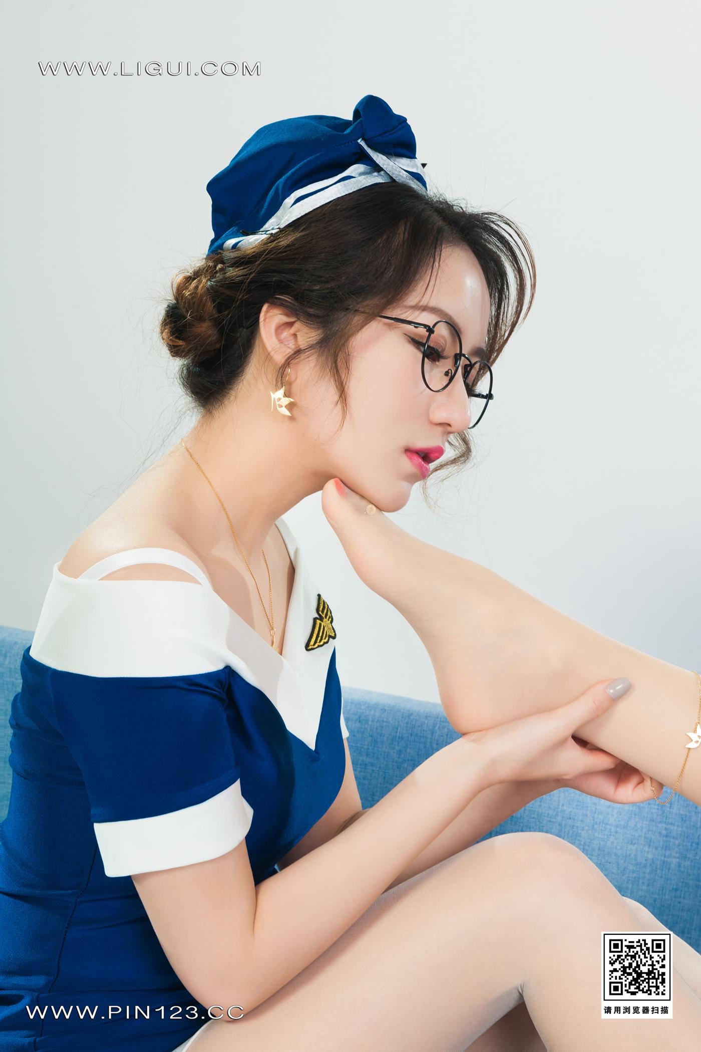 [Ligui丽柜]2022.11.11 双生花-空中丝欲 汐汐＆心心第22张