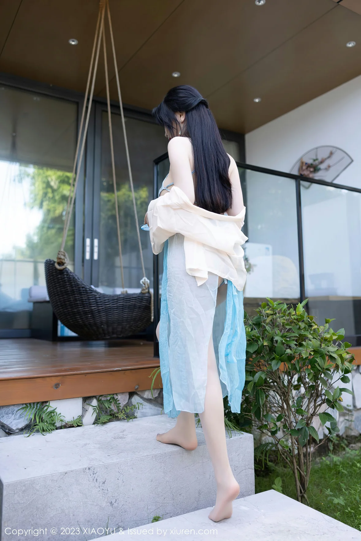  XIAOYU 语画界 Vol.1057 Cherry樱桃酱 淡蓝色古装杭州旅拍 [82P]第6张