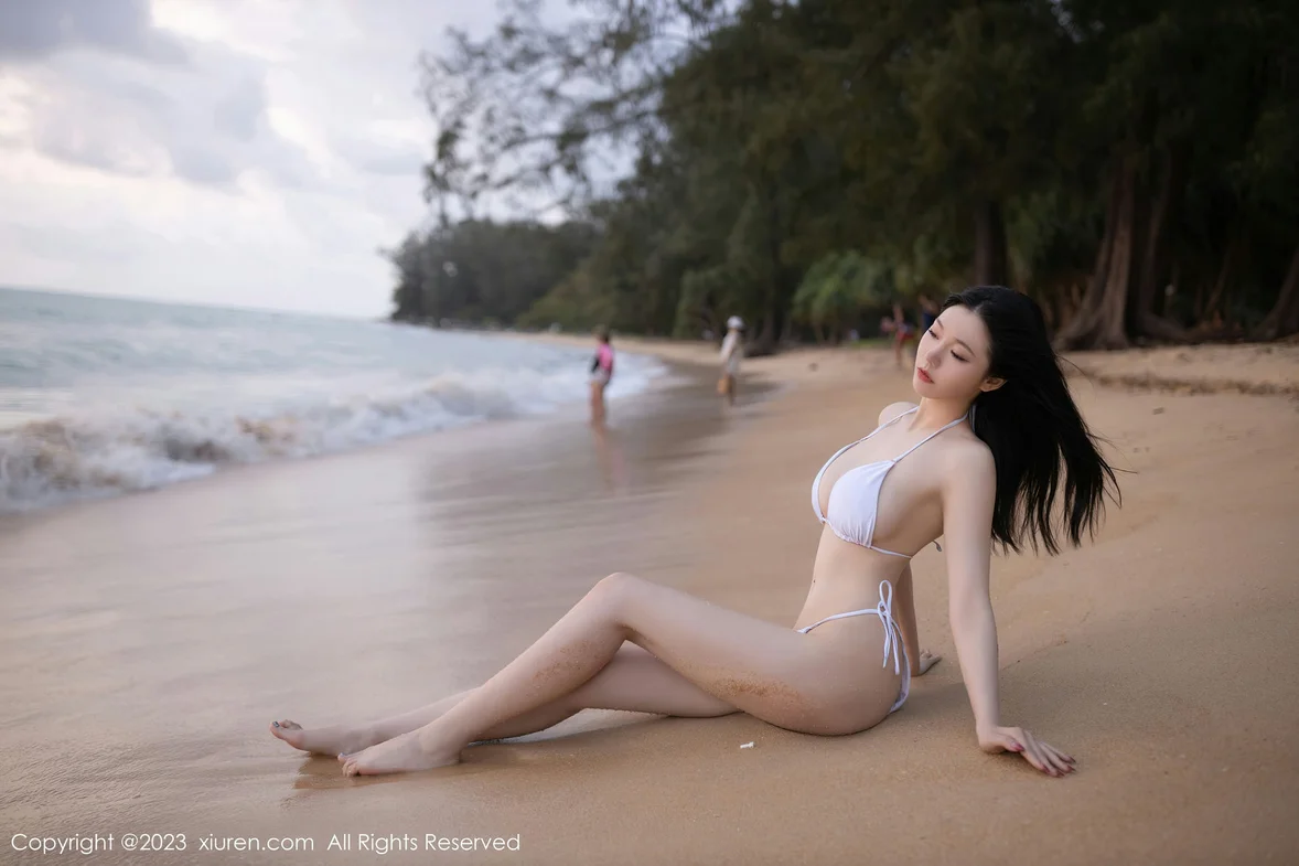  XiuRen 秀人 No.7096 安然anran 白色比基尼泰国旅拍 [80P]第3张