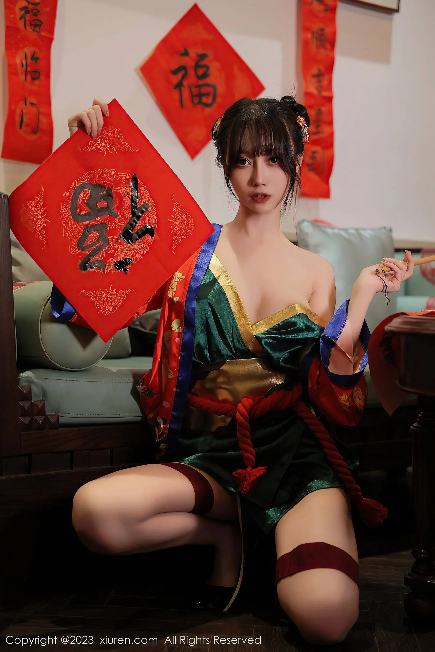  秀人网 No.6167 玥儿玥er 新春美腿第18张