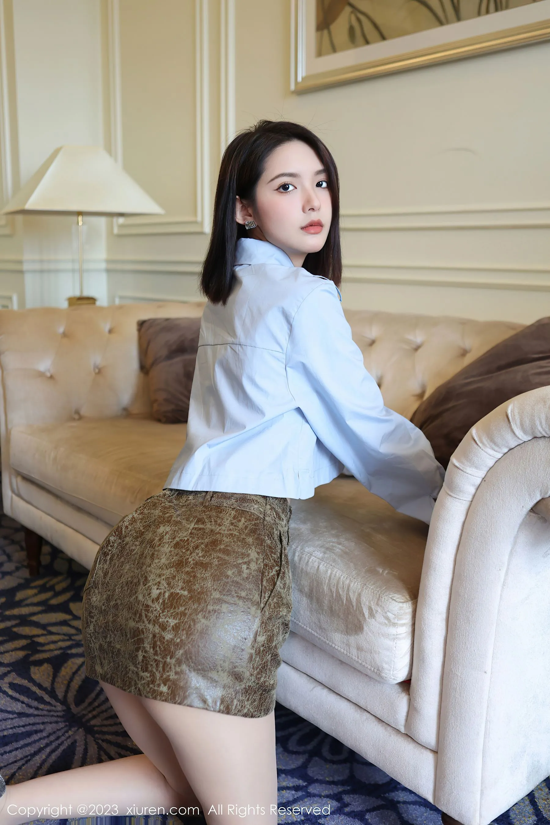 秀人网 No.6661 乔一一 短裙美腿第21张