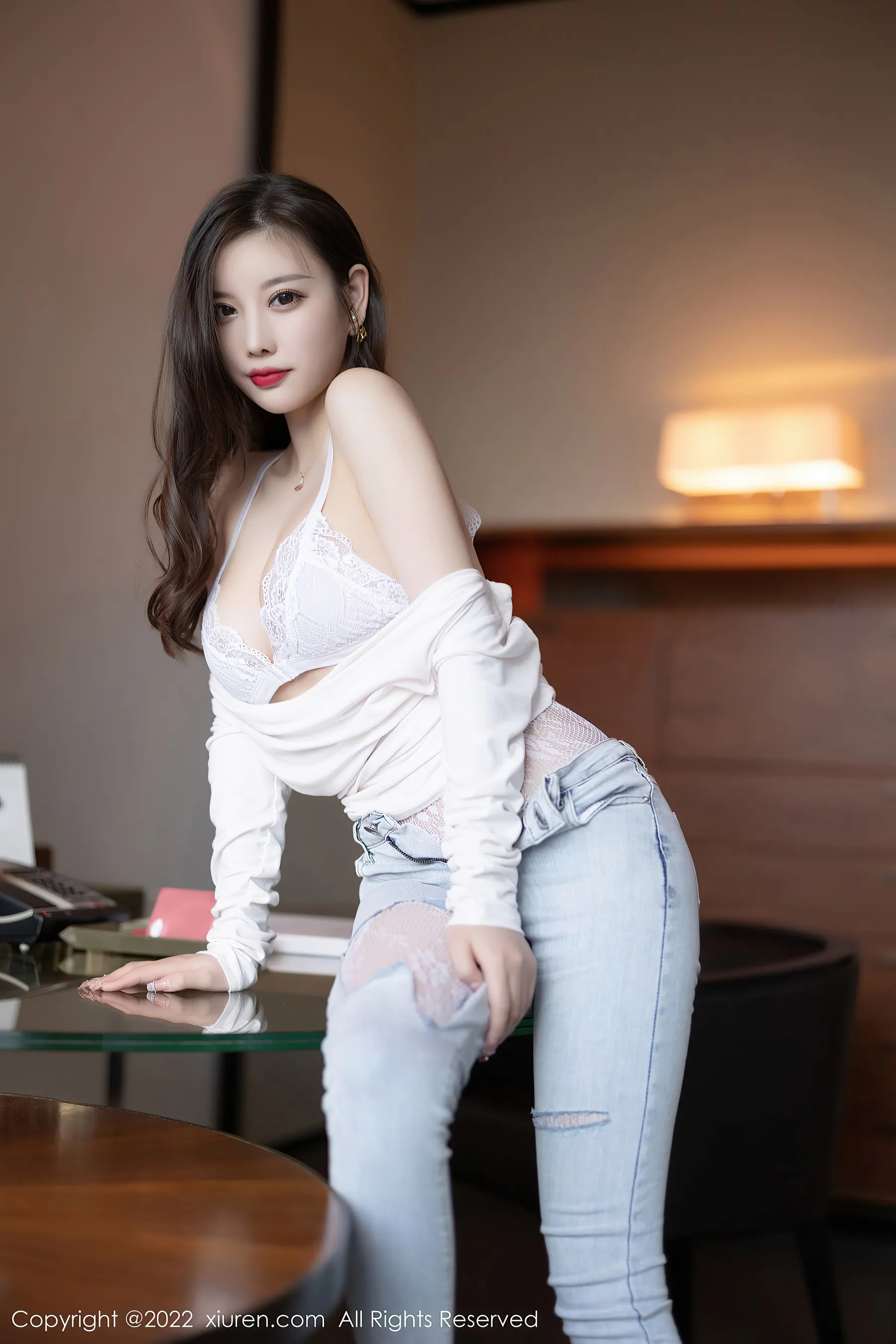 秀人网 No.4682 杨晨晨Yome 牛仔裤美腿第6张