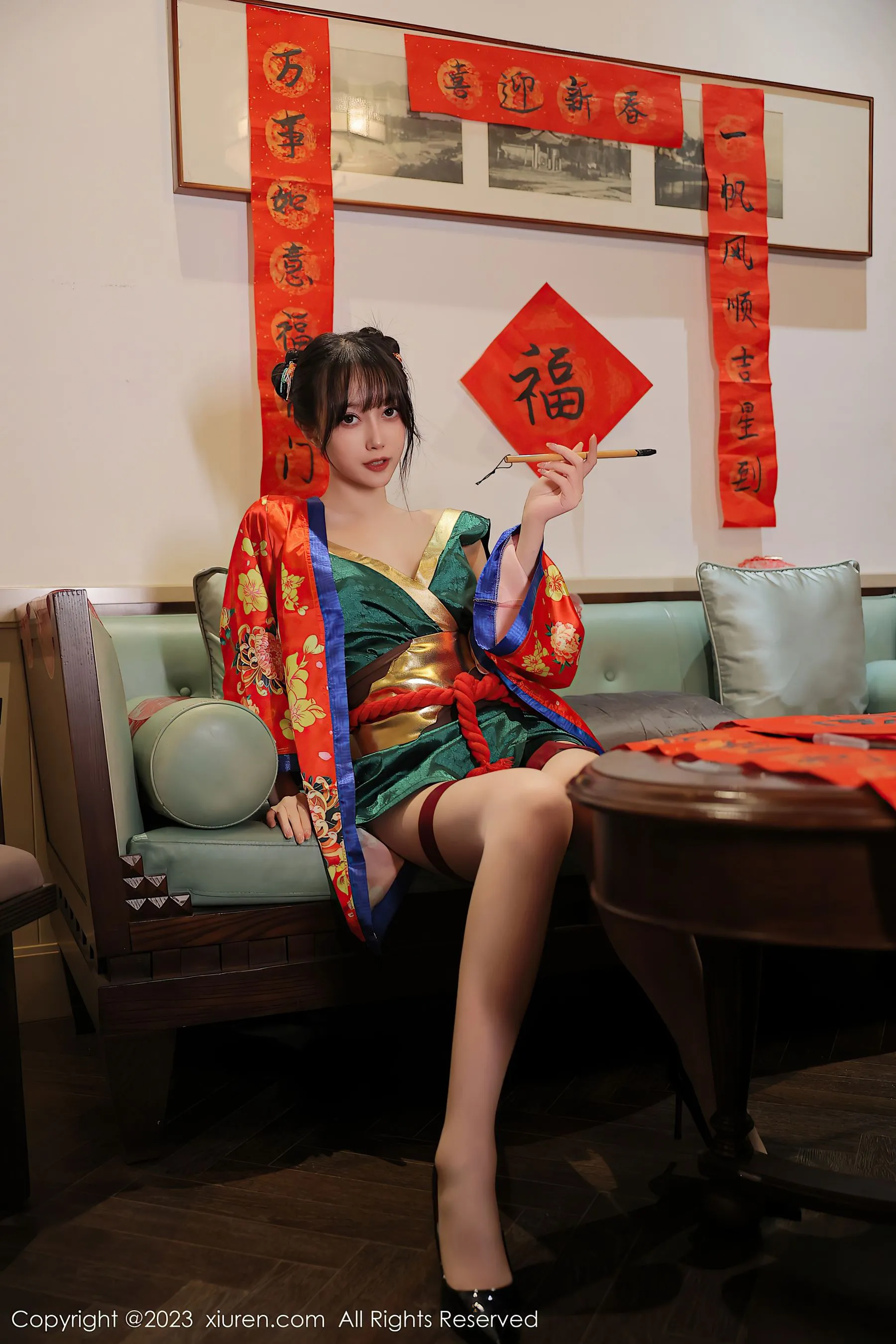  秀人网 No.6167 玥儿玥er 新春美腿第17张