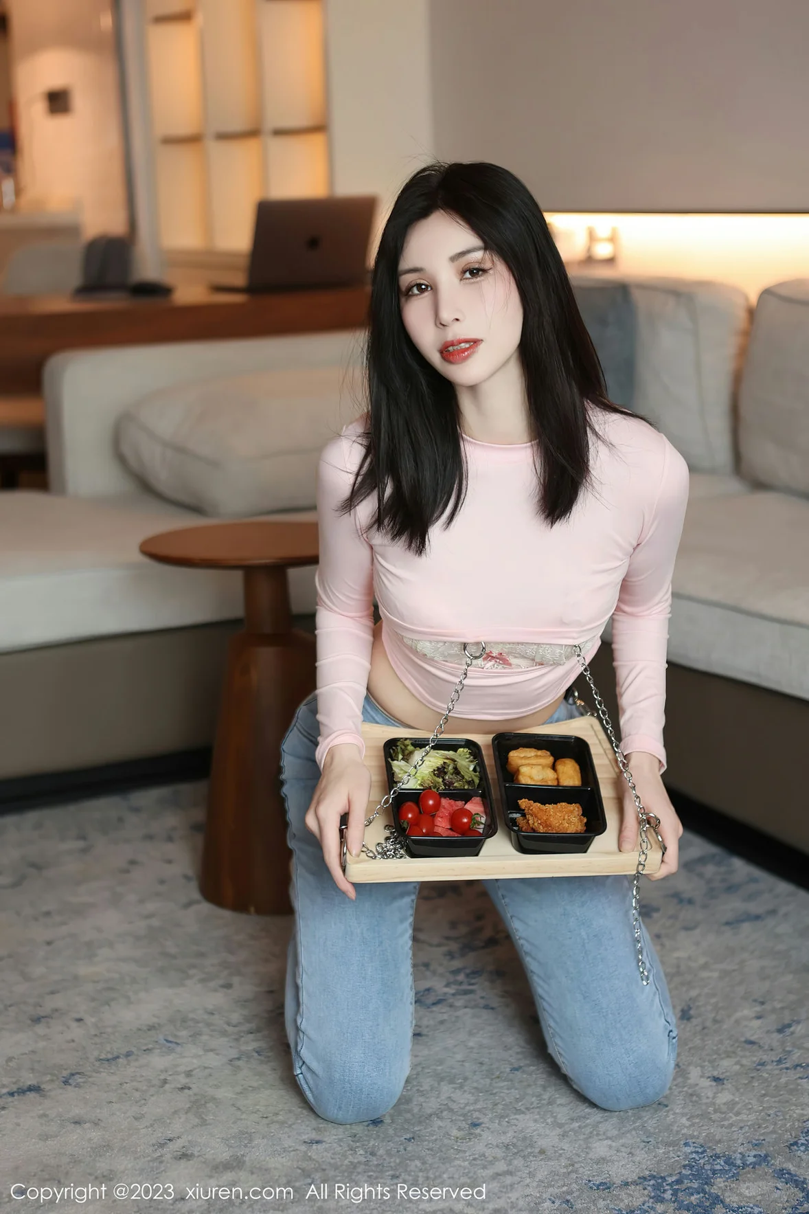  XiuRen 秀人 No.6992 曼柔 粉色蕾丝内衣性感写真 [83P]第4张