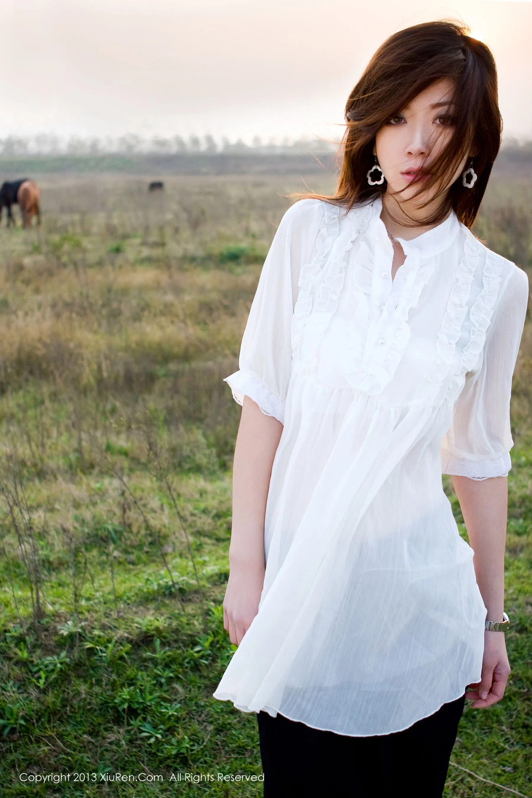  模特加菲《高挑的梦中情人》 秀人网 No.016第7张