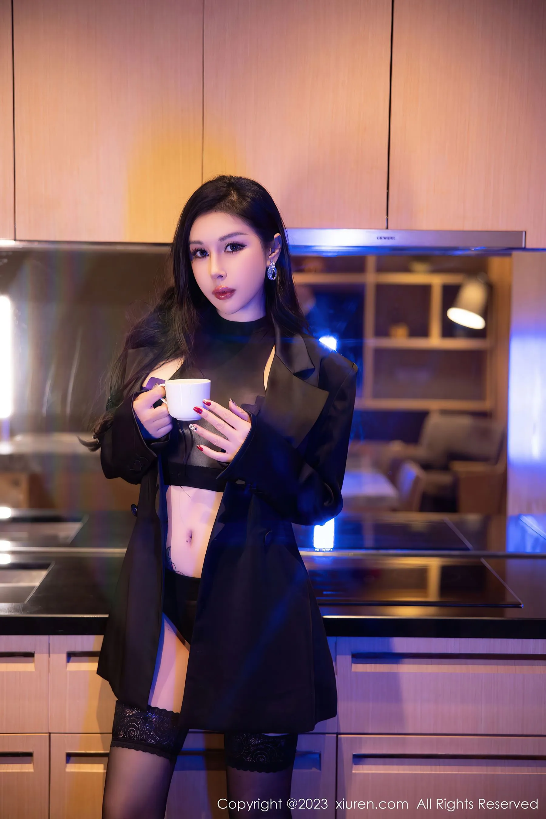  秀人网 No.6143 田冰冰 黑丝美臀第19张