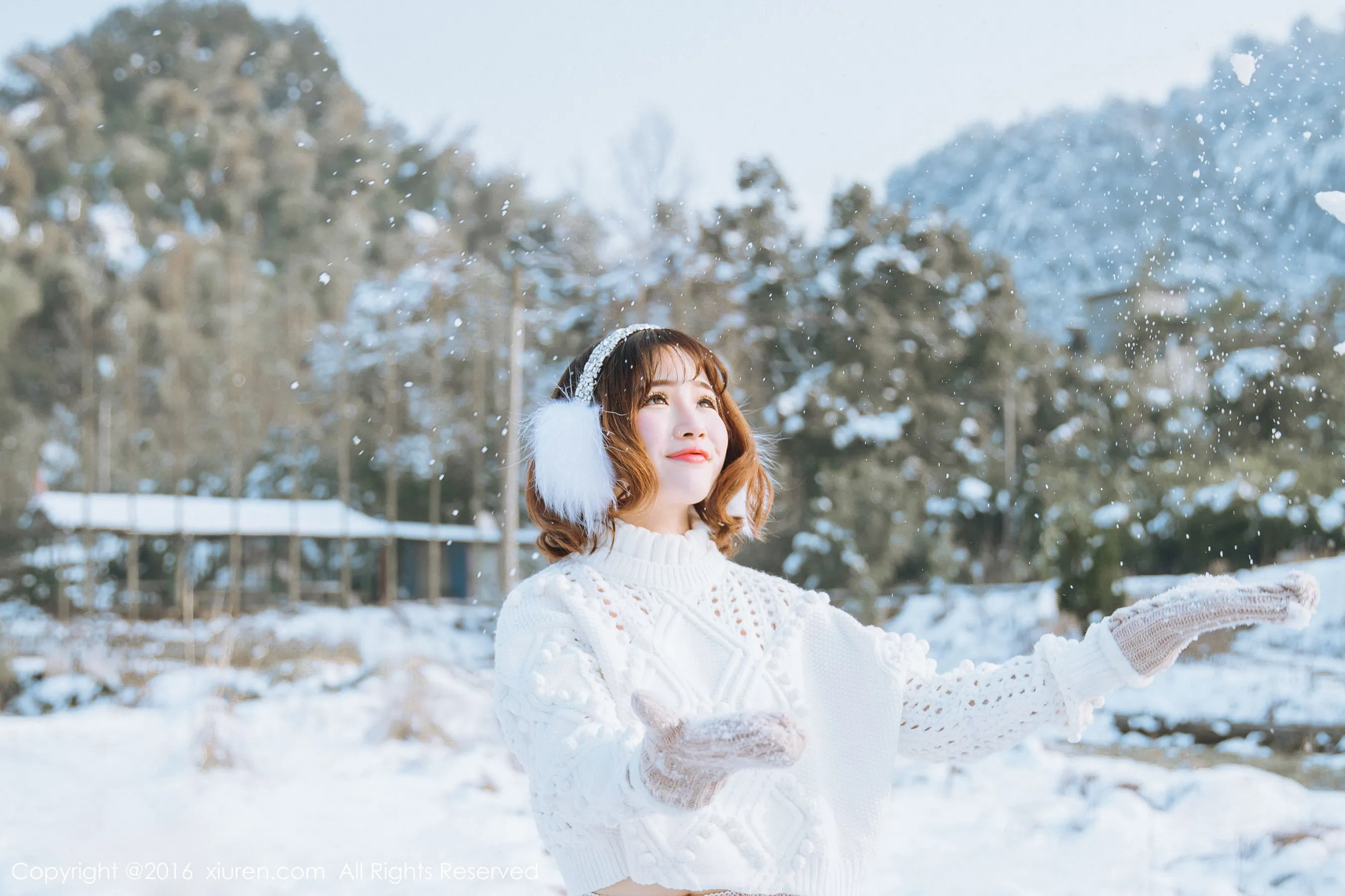  徐cake《新春雪景套图》 秀人网 No.484第6张