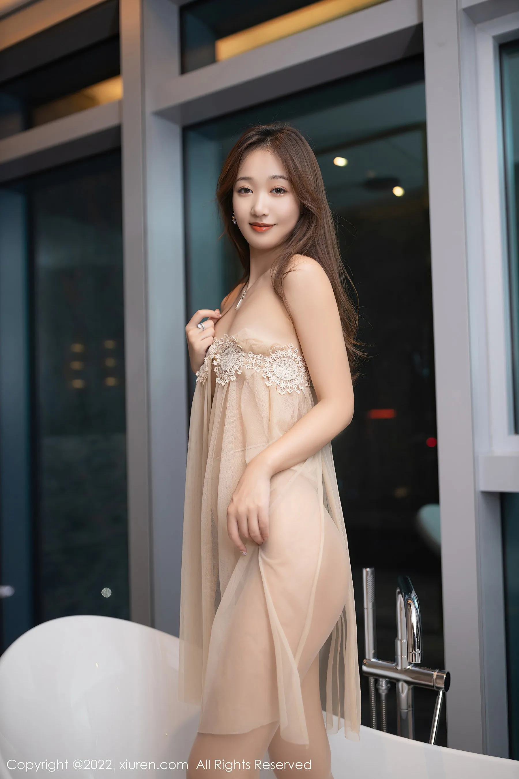  秀人网 No.4601 唐安琪 薄纱美腿清纯美女第15张