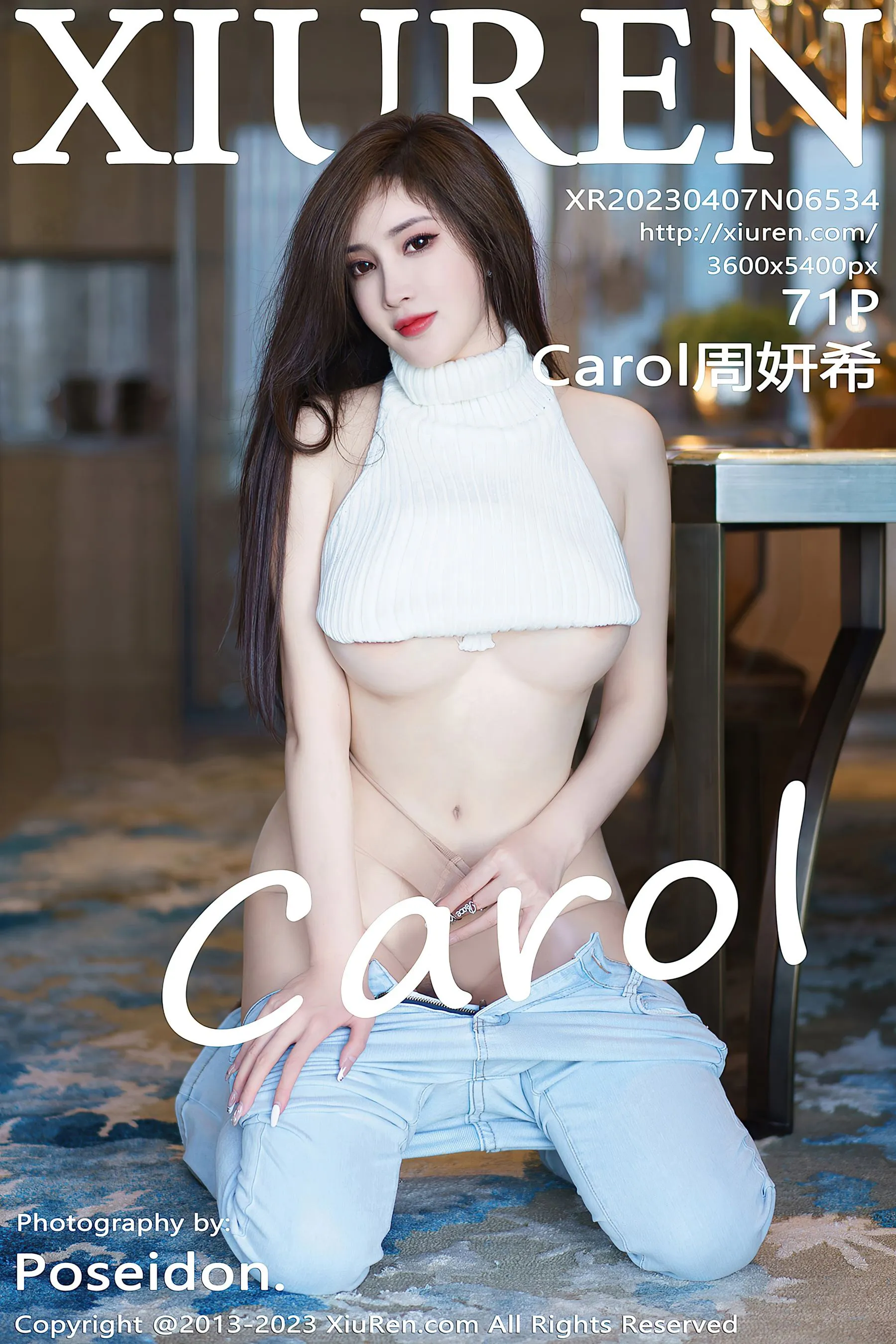 秀人网 No.6534 Carol周妍希 牛仔裤美臀第21张