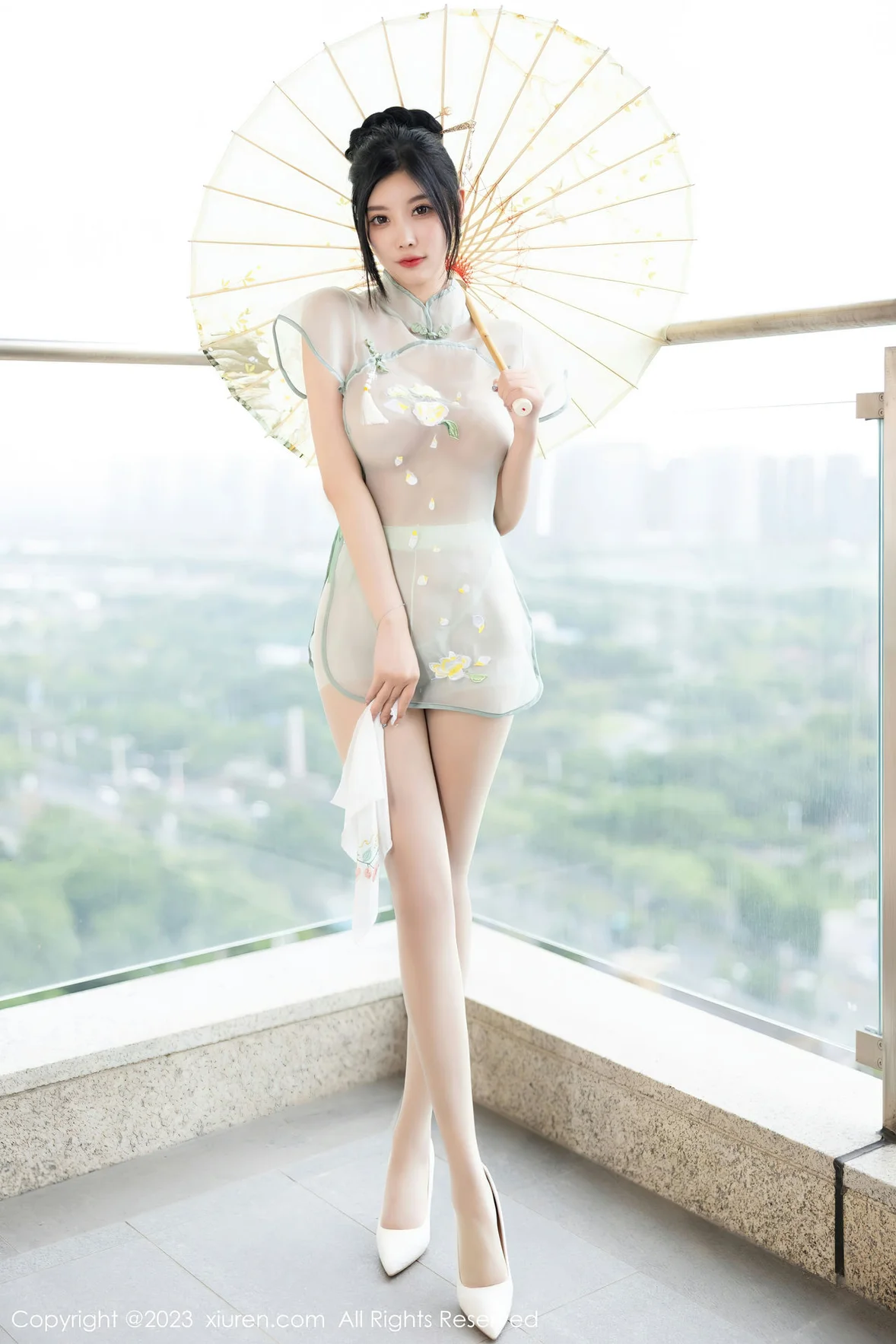  秀人网 No.7410 杨晨晨Yome 轻透薄纱性感写真 [82P]第16张