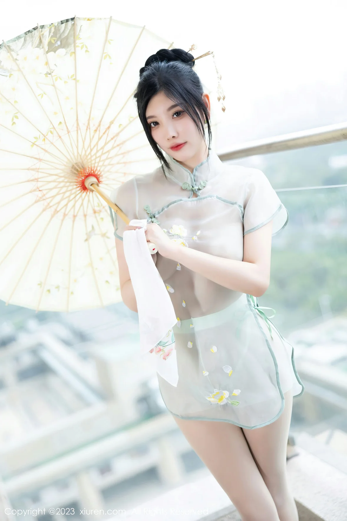  秀人网 No.7410 杨晨晨Yome 轻透薄纱性感写真 [82P]第18张