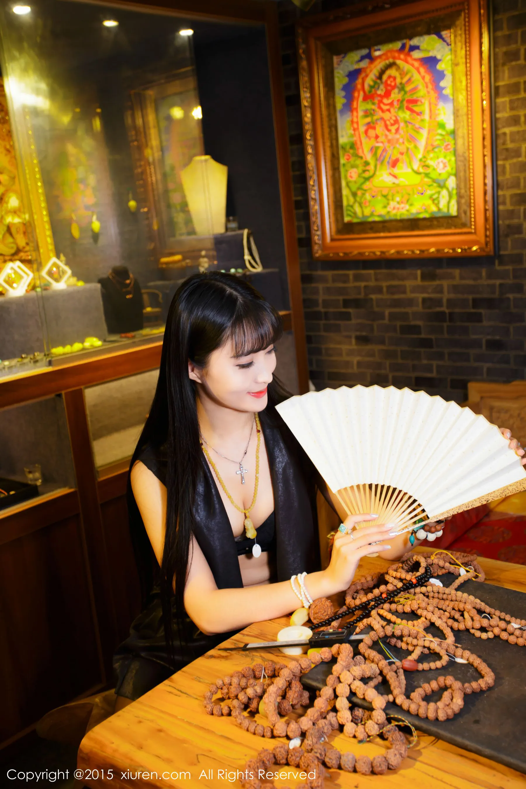  清新女神@lucky咏丹 秀人网 No.421第16张