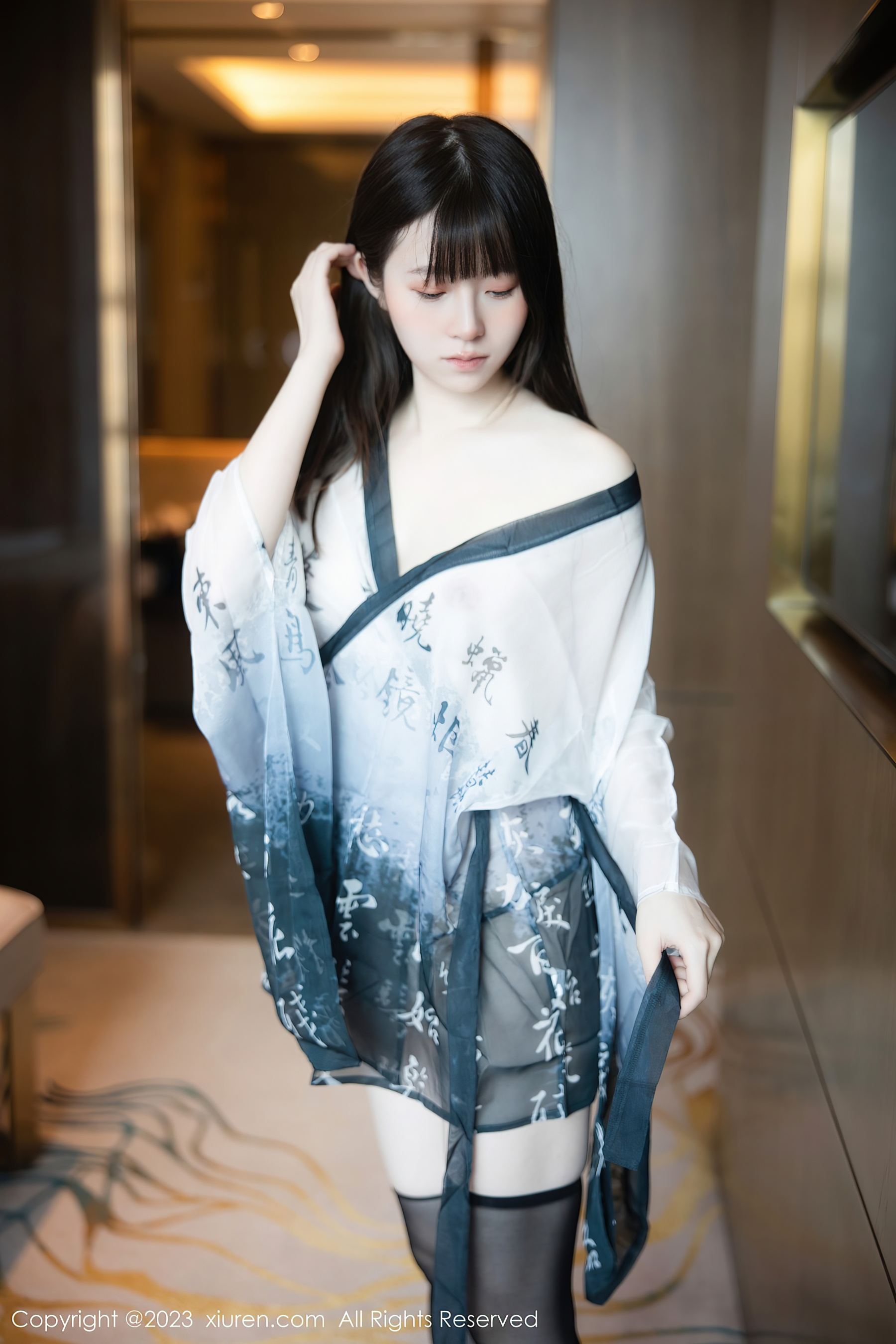 XiuRen 秀人 No.7459 林悠悠 黑丝美腿第20张