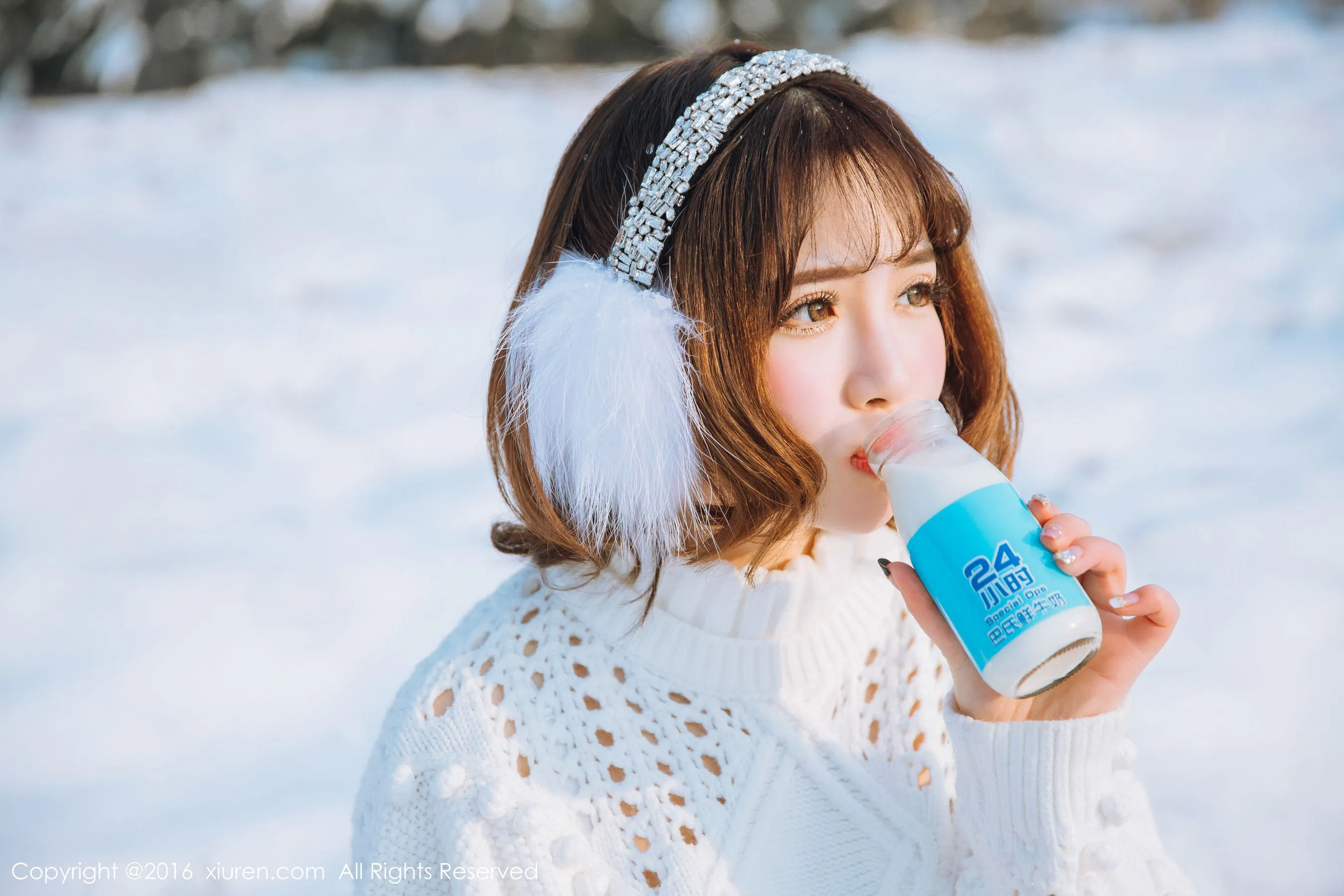  徐cake《新春雪景套图》 秀人网 No.484第3张