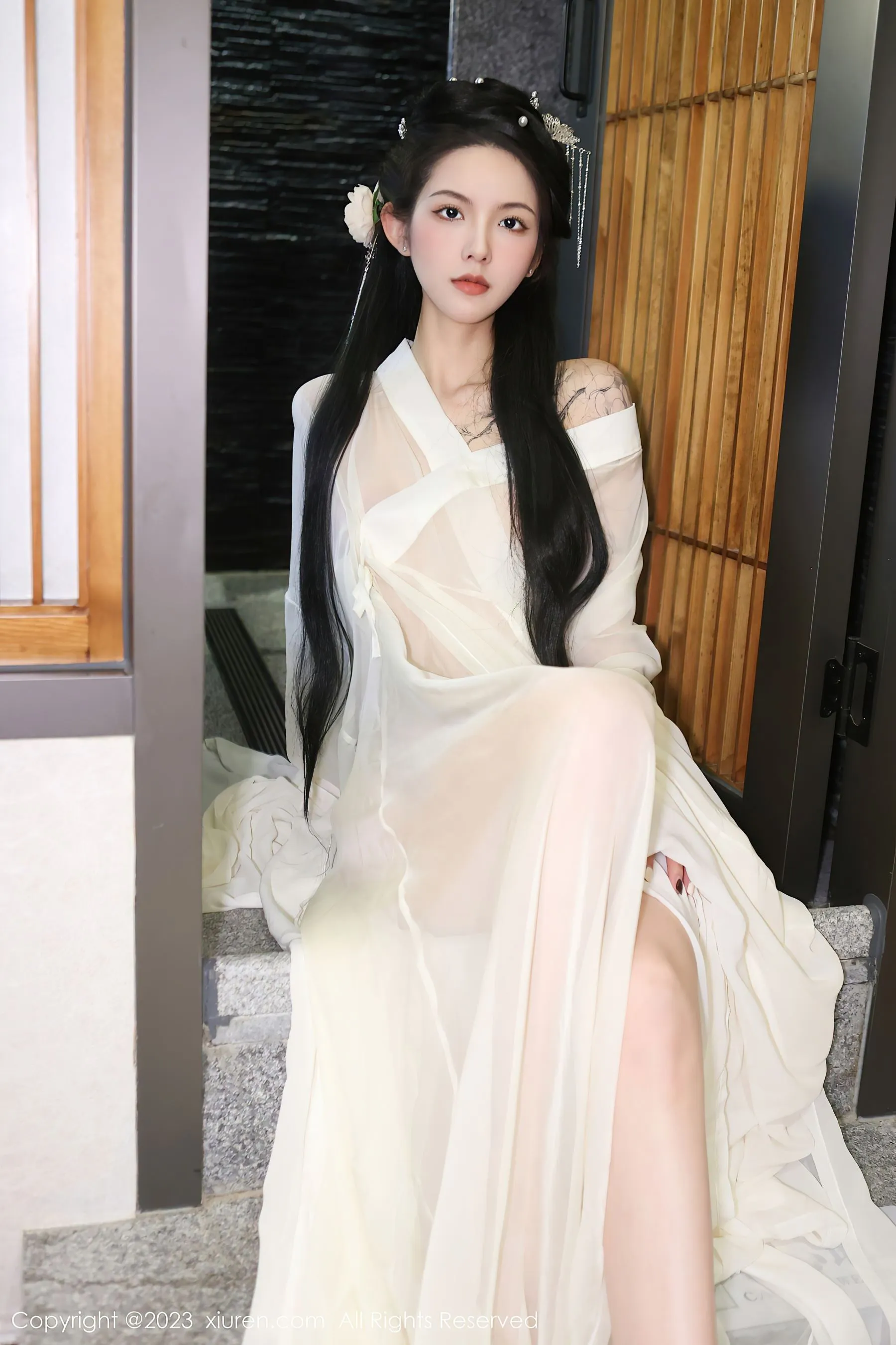  秀人网 No.6430 乔一一 古装美腿第23张