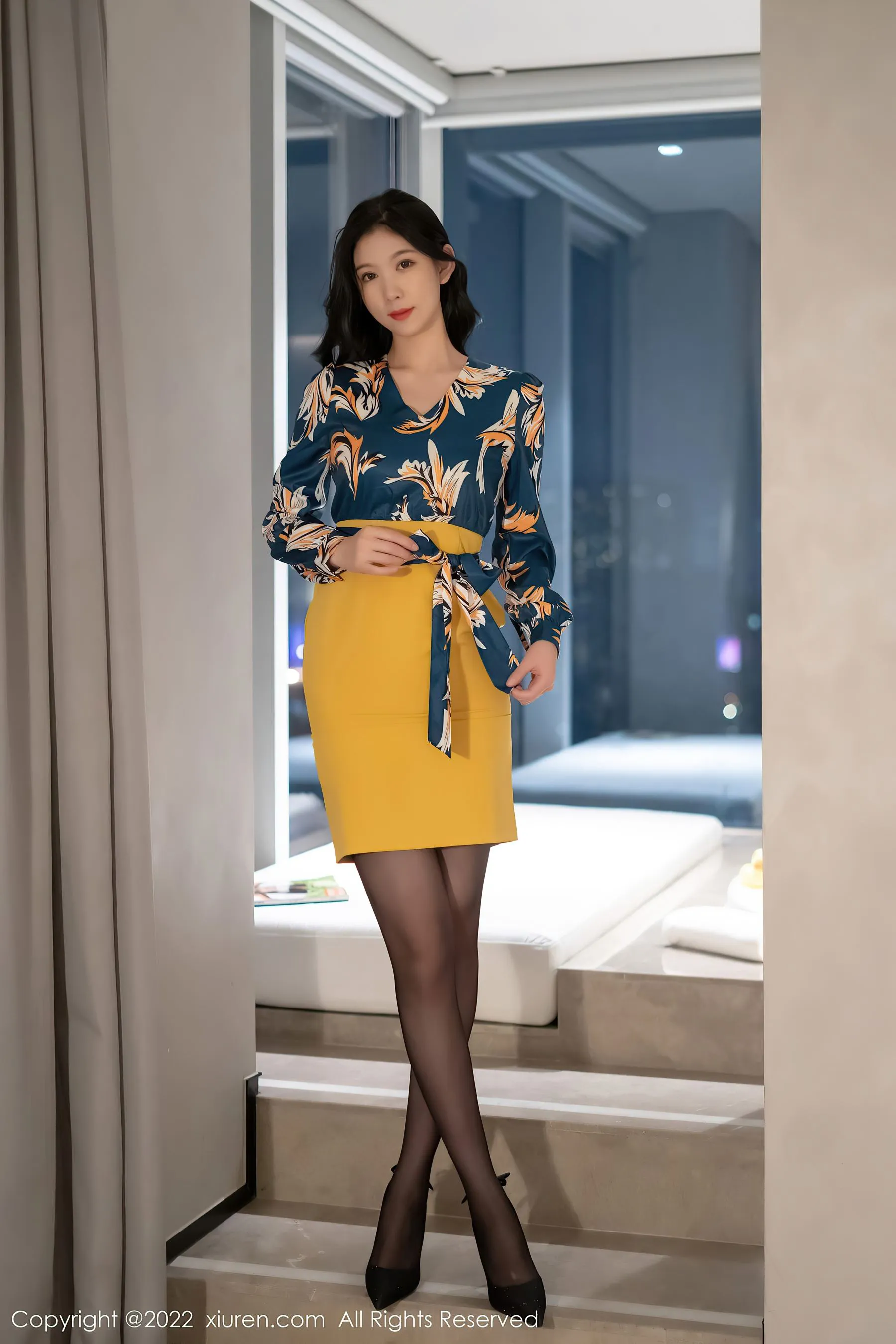  秀人网 No.4880 李雅柔182CM 黑丝美腿第11张