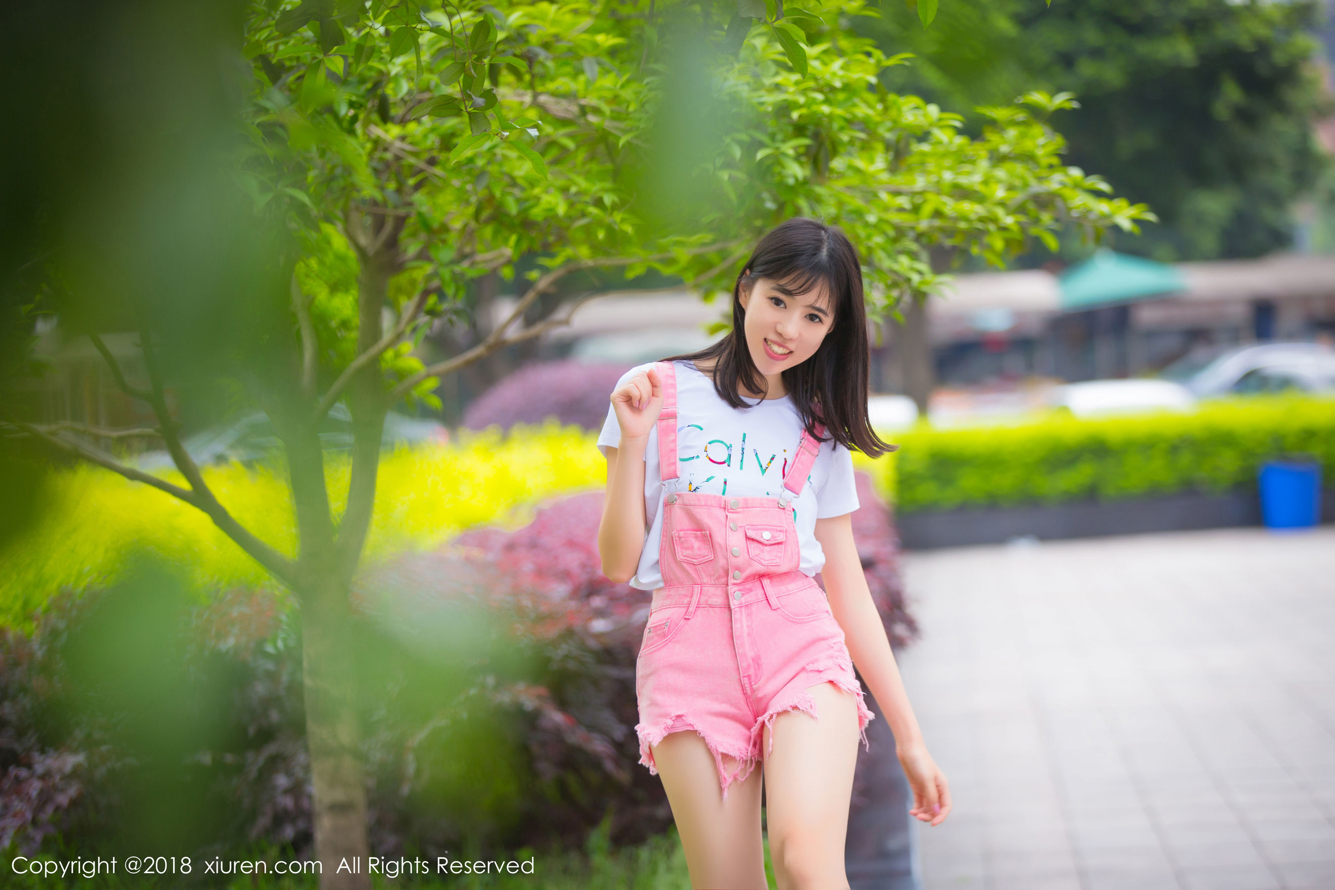  模特艾栗栗栗栗栗栗吖《清新美腿外拍与私房内衣魅惑》 XiuRen 秀人网 No.1026第7张