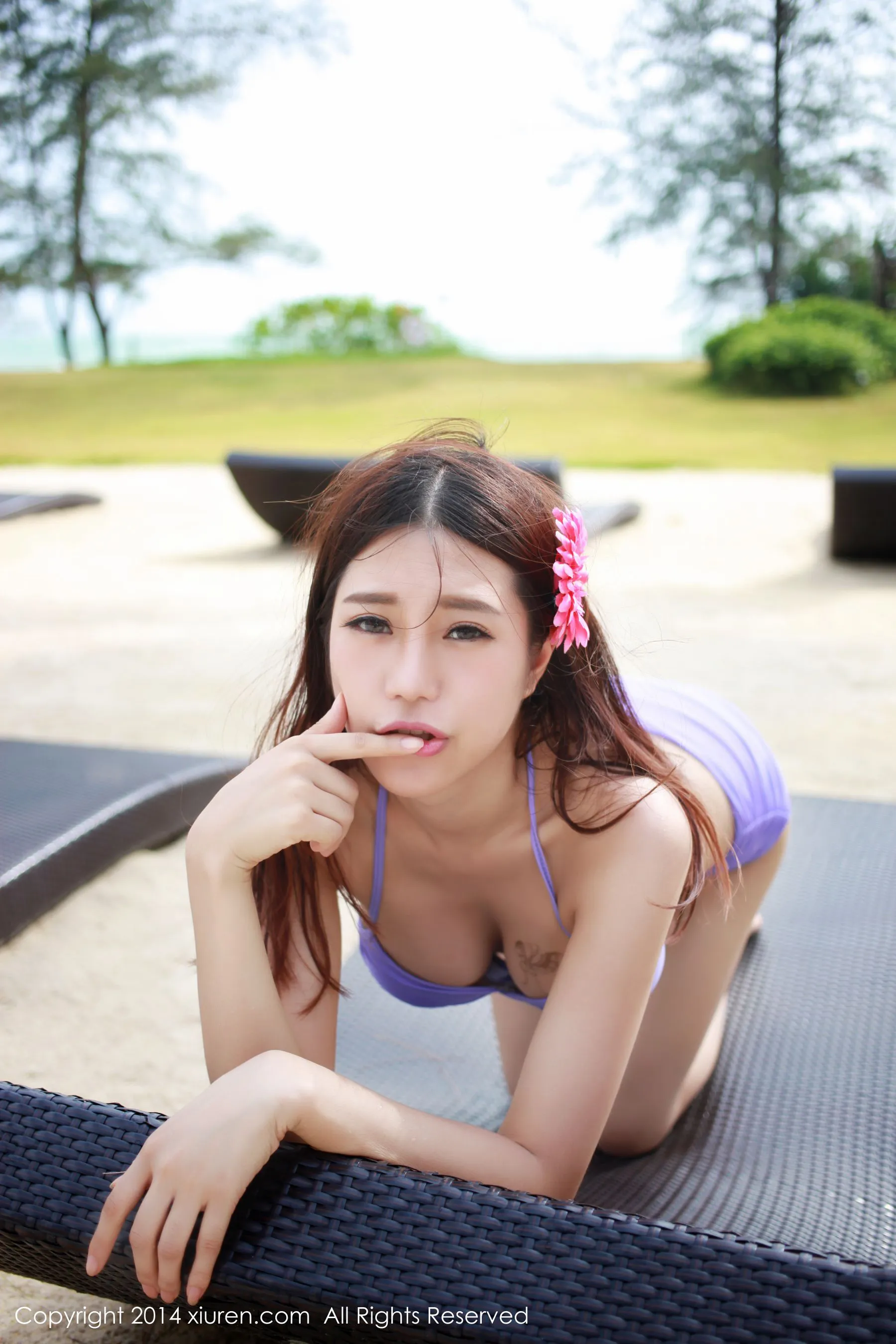  绮里嘉ula《海边风情~~》 秀人网 No.188第9张