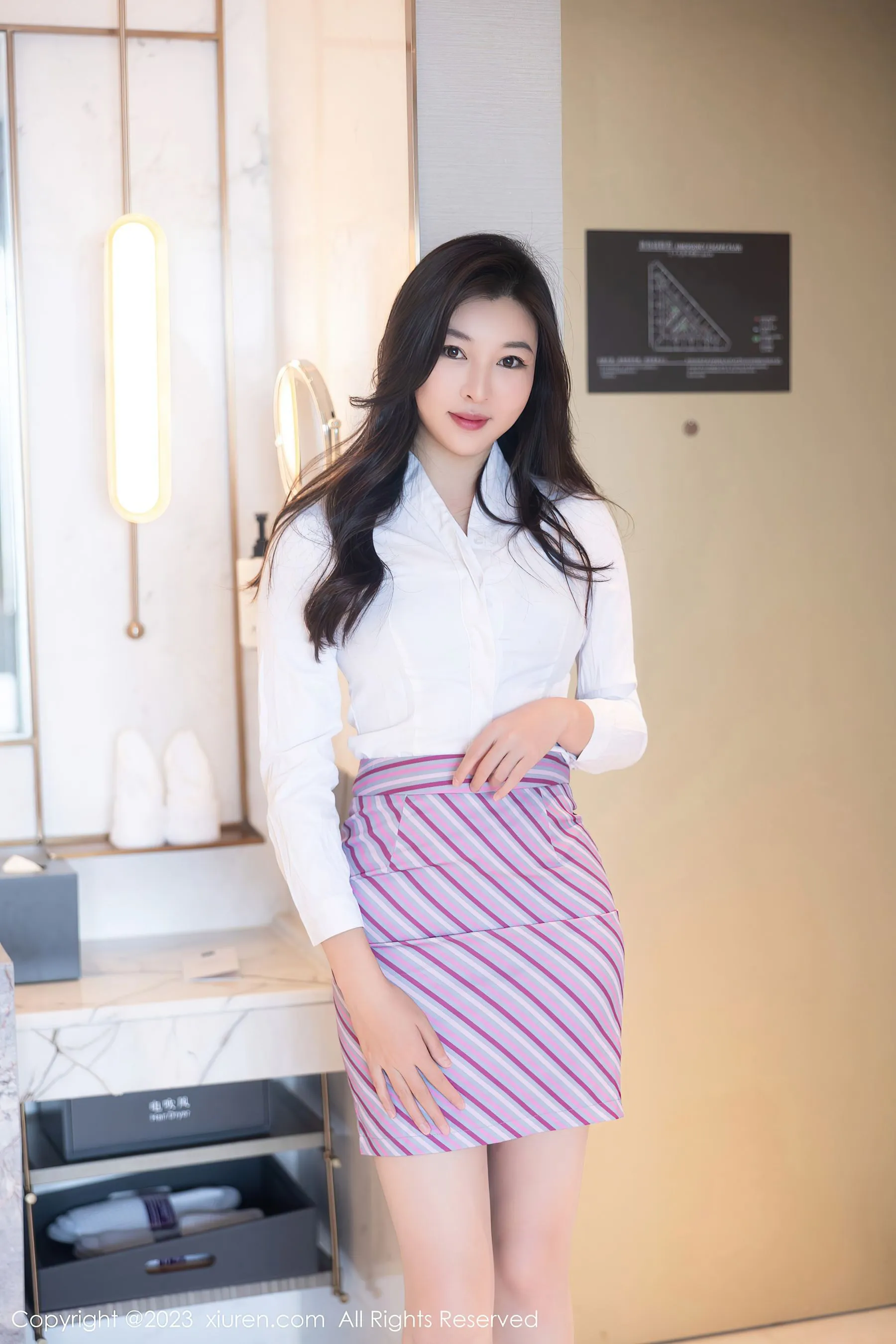  秀人网 No.6741 卡卡酱 空姐制服第1张