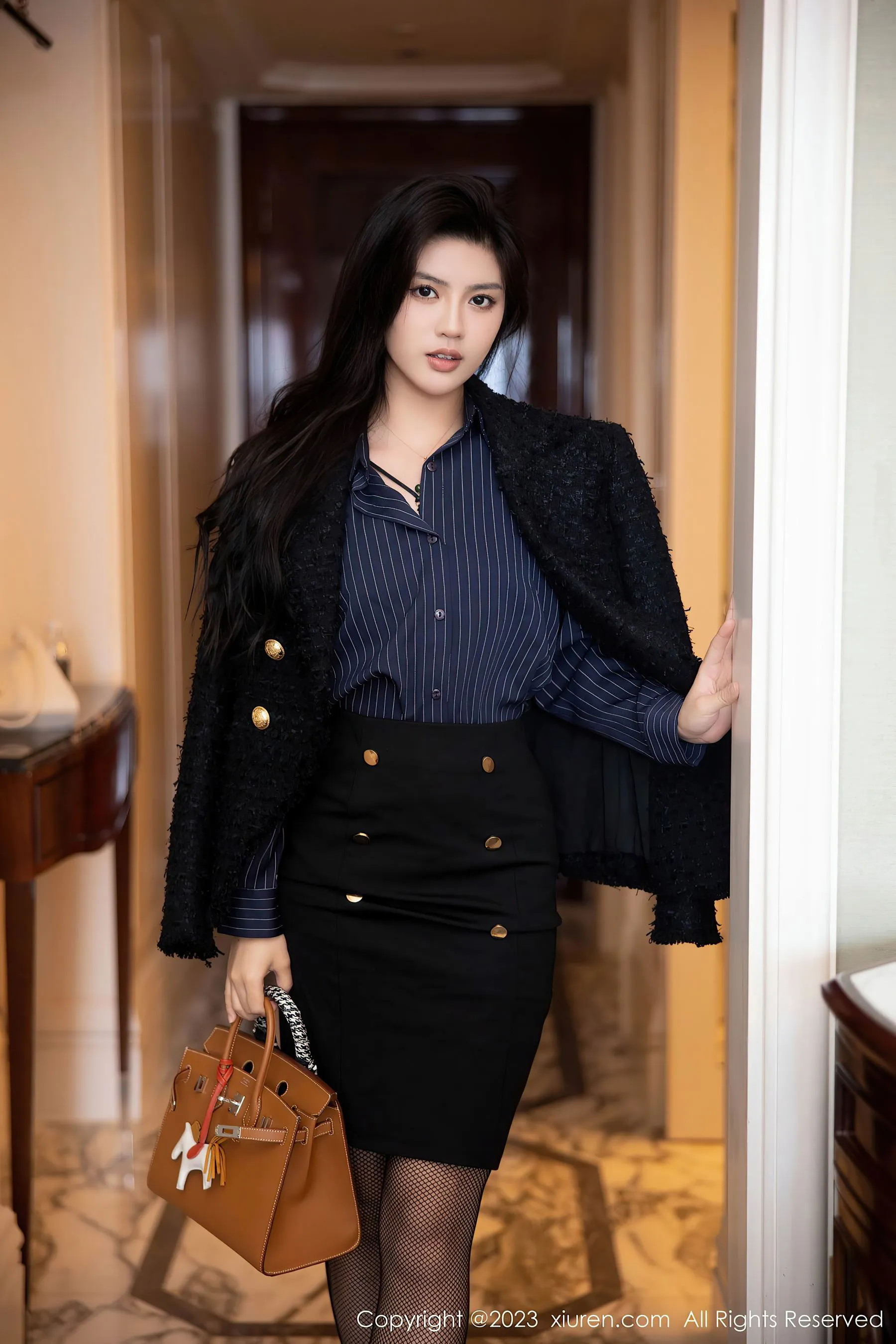  秀人网 No.6391 浅浅Danny 黑丝美腿第26张