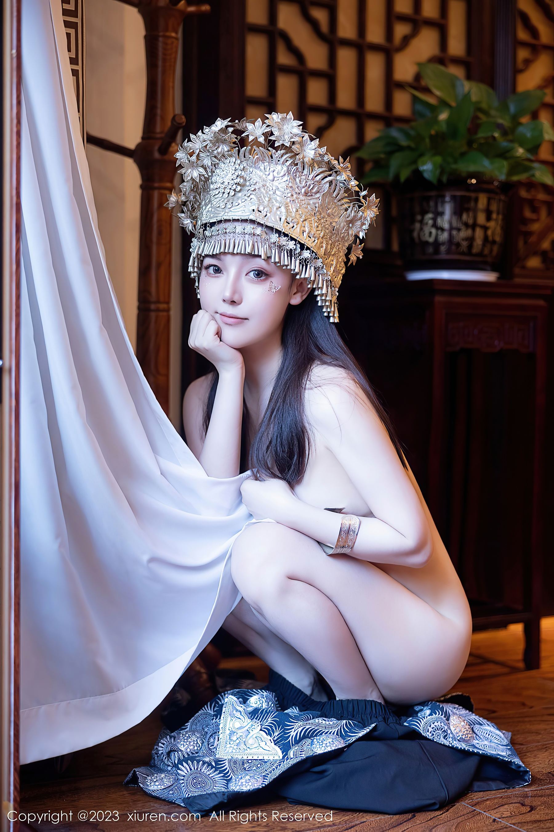  XiuRen 秀人 No.7448 豆瓣酱 苗族服饰第16张