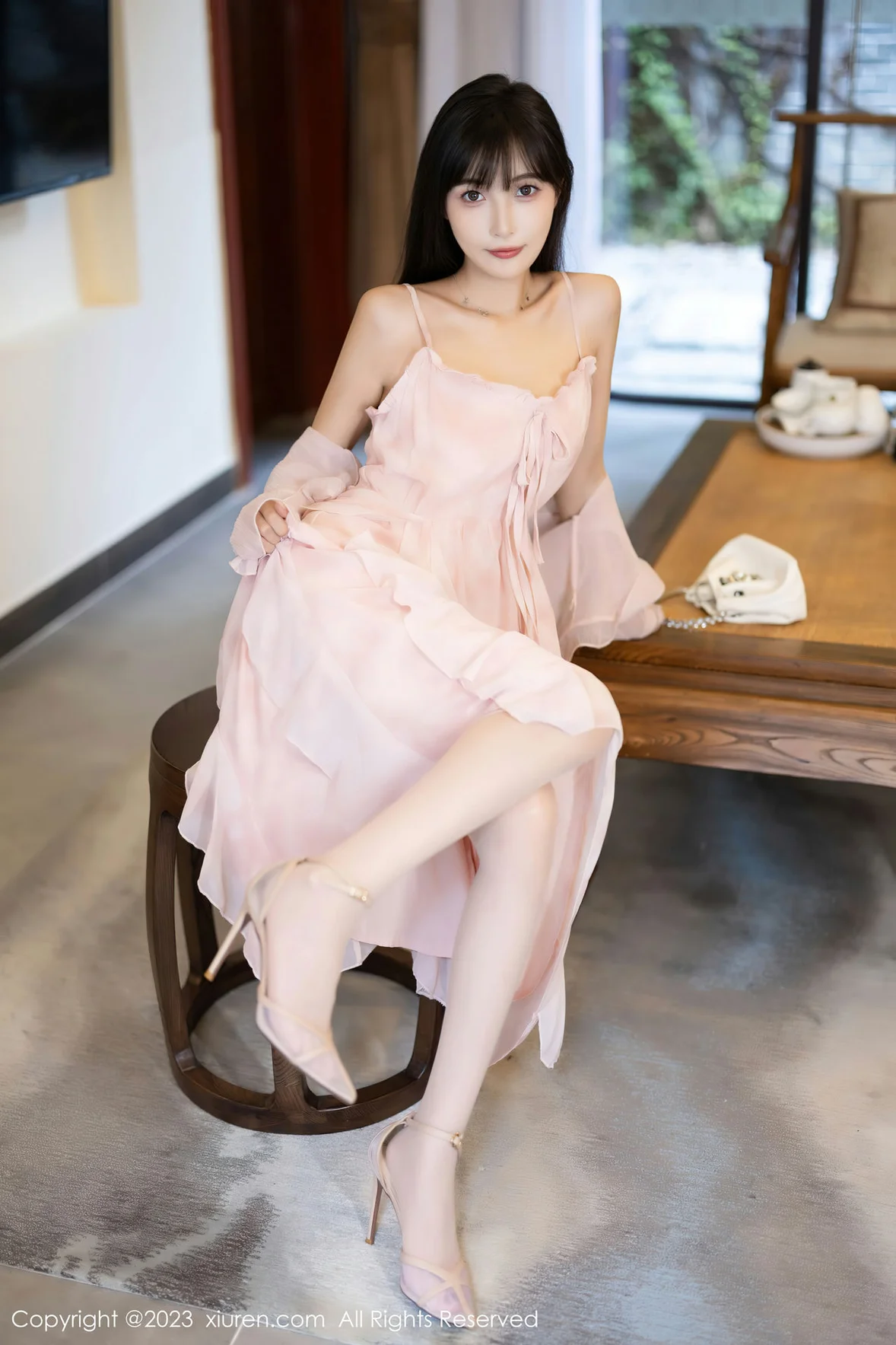  XiuRen 秀人 No.7263 林星阑 粉色丝袜安吉旅拍 [84P]第6张