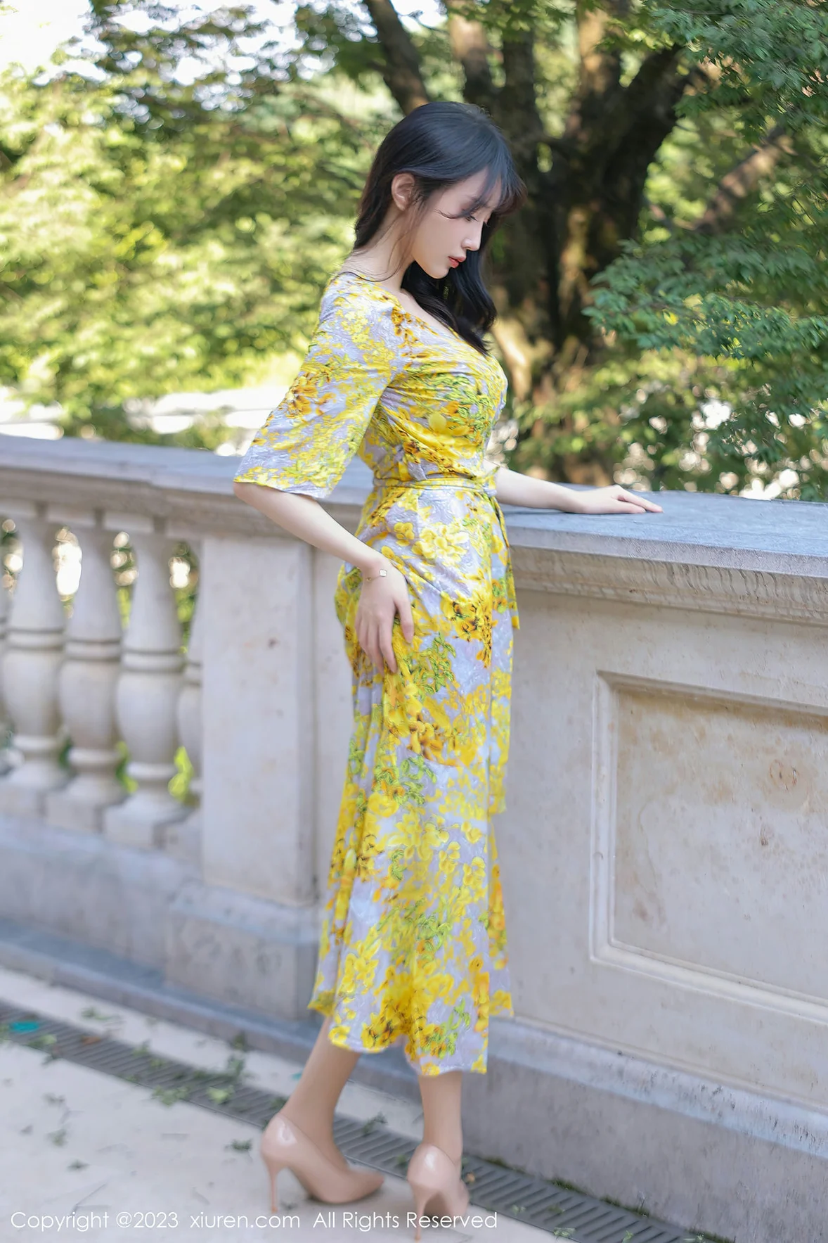  XiuRen 秀人 No.7186 玥儿玥er 花纹长裙杭州旅拍 [72P]第4张