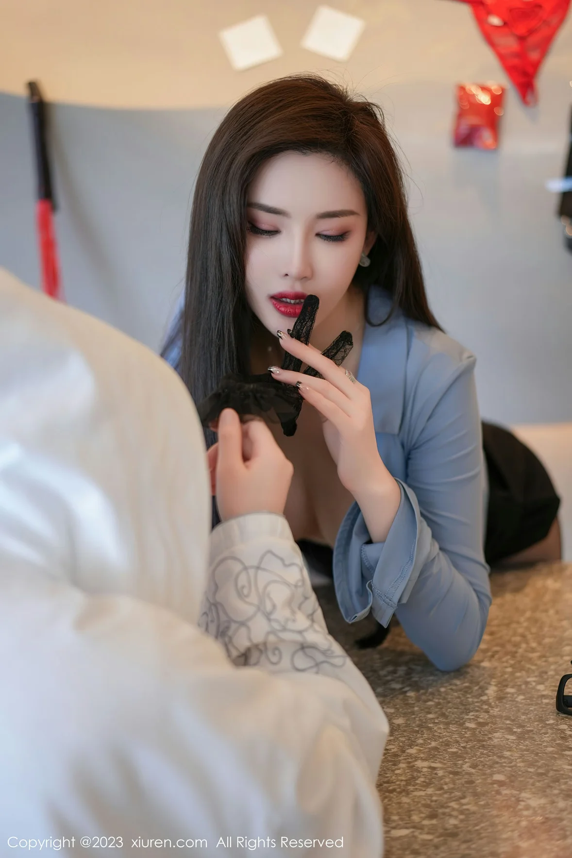  XiuRen 秀人 No.7095 Carol周妍希 魅惑黑丝性感写真 [77P]第10张