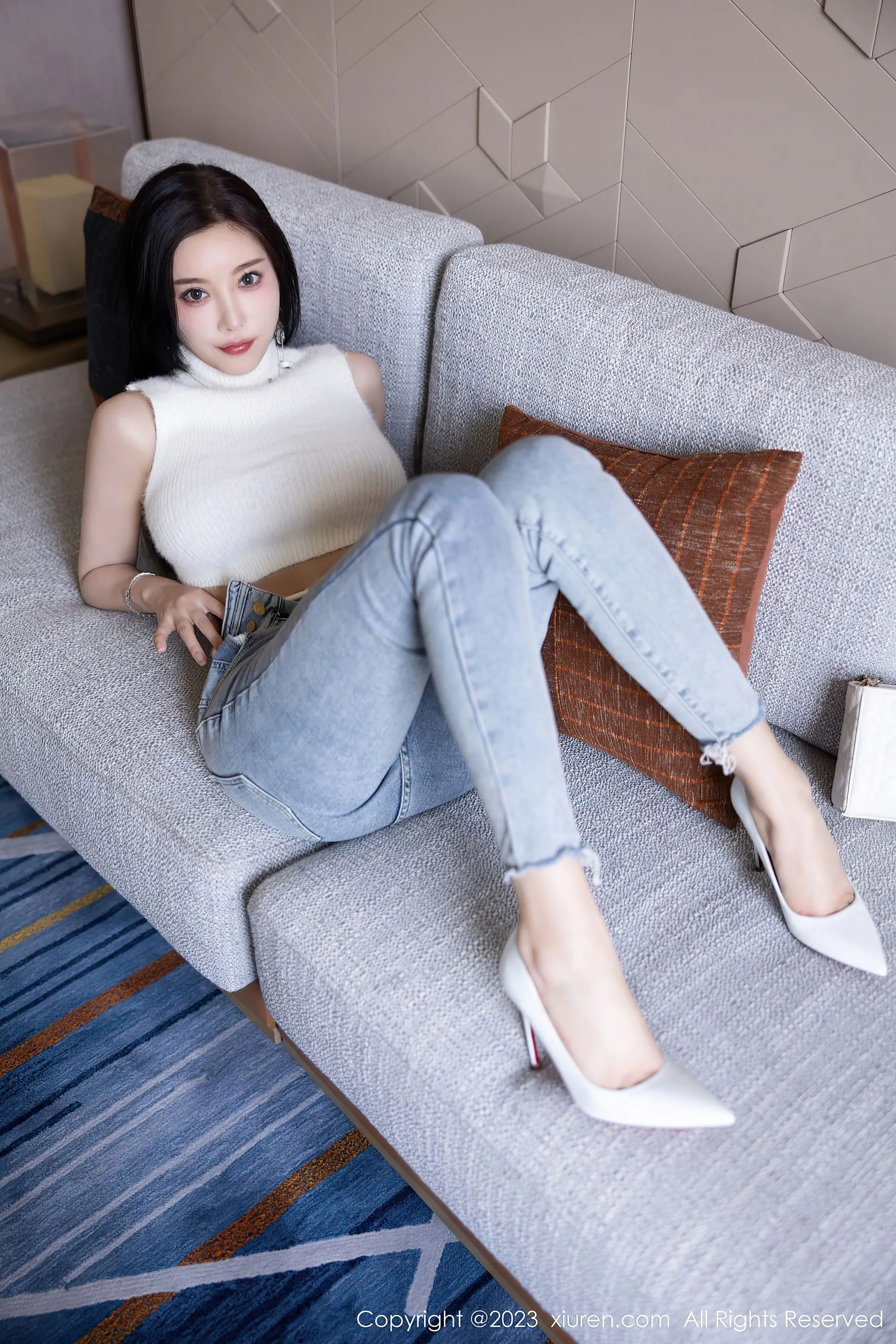  秀人网 No.6377 杨晨晨Yome 牛仔裤美臀第24张