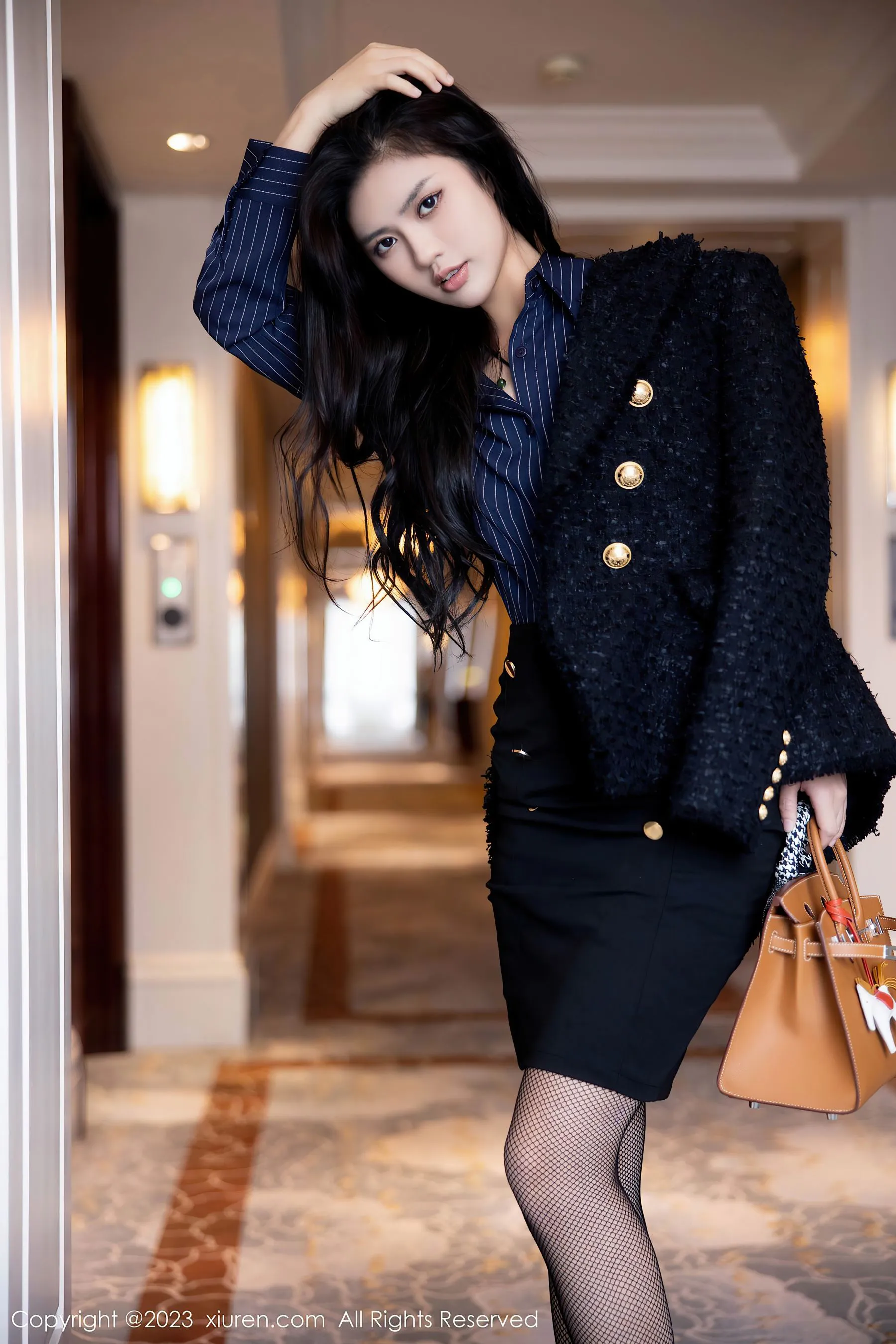  秀人网 No.6391 浅浅Danny 黑丝美腿第25张