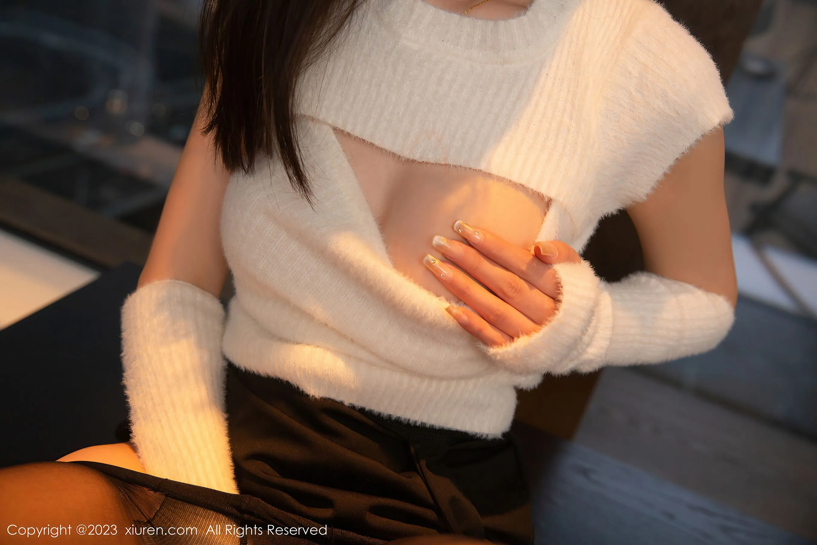  秀人网 No.6757 熊小诺 黑丝美腿第7张