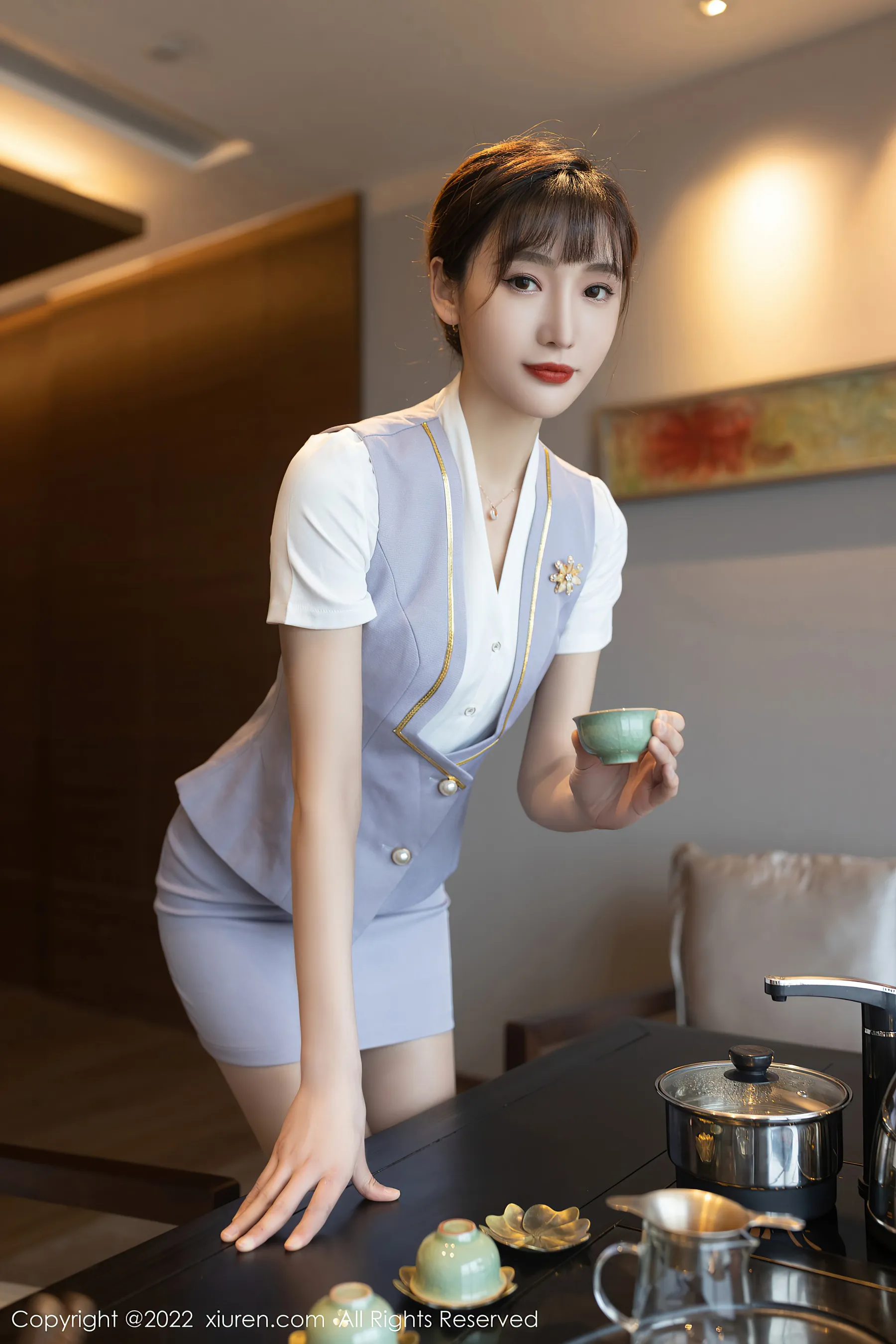  秀人网 No.4694 陆萱萱 短裙旅拍第18张