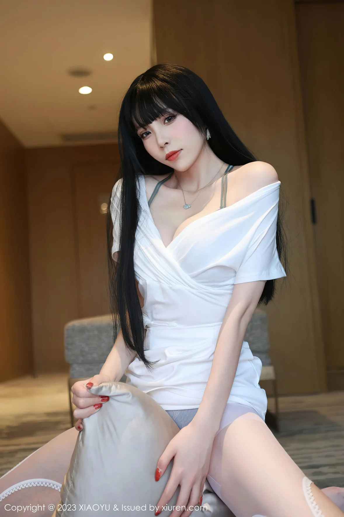  XiuRen 秀人 No.6897 江七七 墨绿色蕾丝内衣性感写真 [81P]第10张