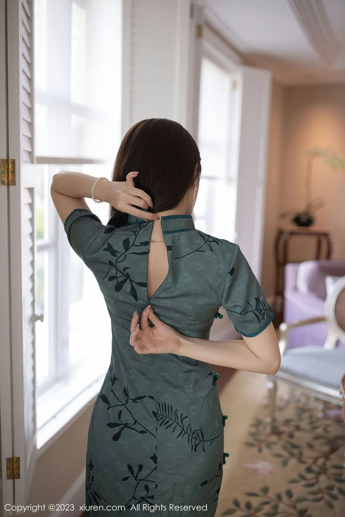  XiuRen 秀人 No.6893 鱼子酱Fish 旗袍写真巴厘岛旅拍 [82P]第10张