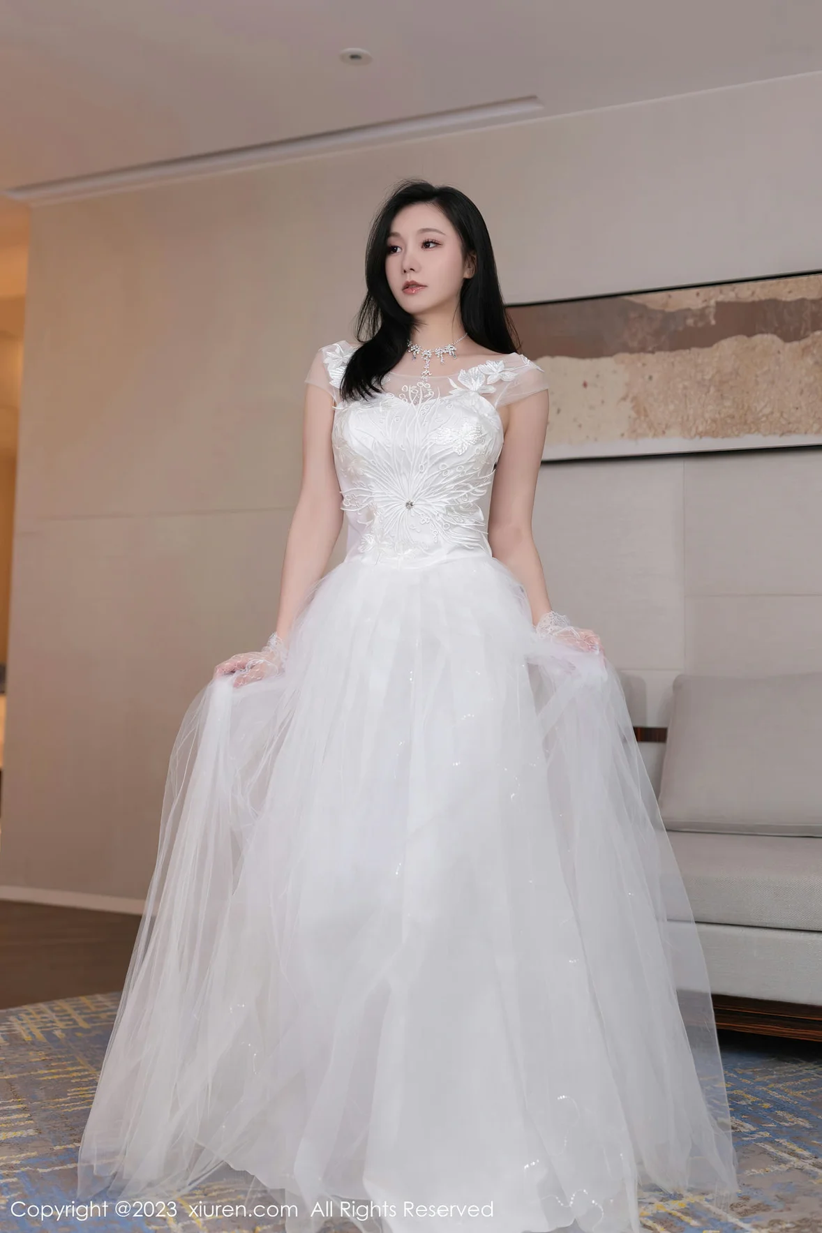  XiuRen 秀人 No.7201 安然anran 白色婚纱性感写真 [80P]第3张