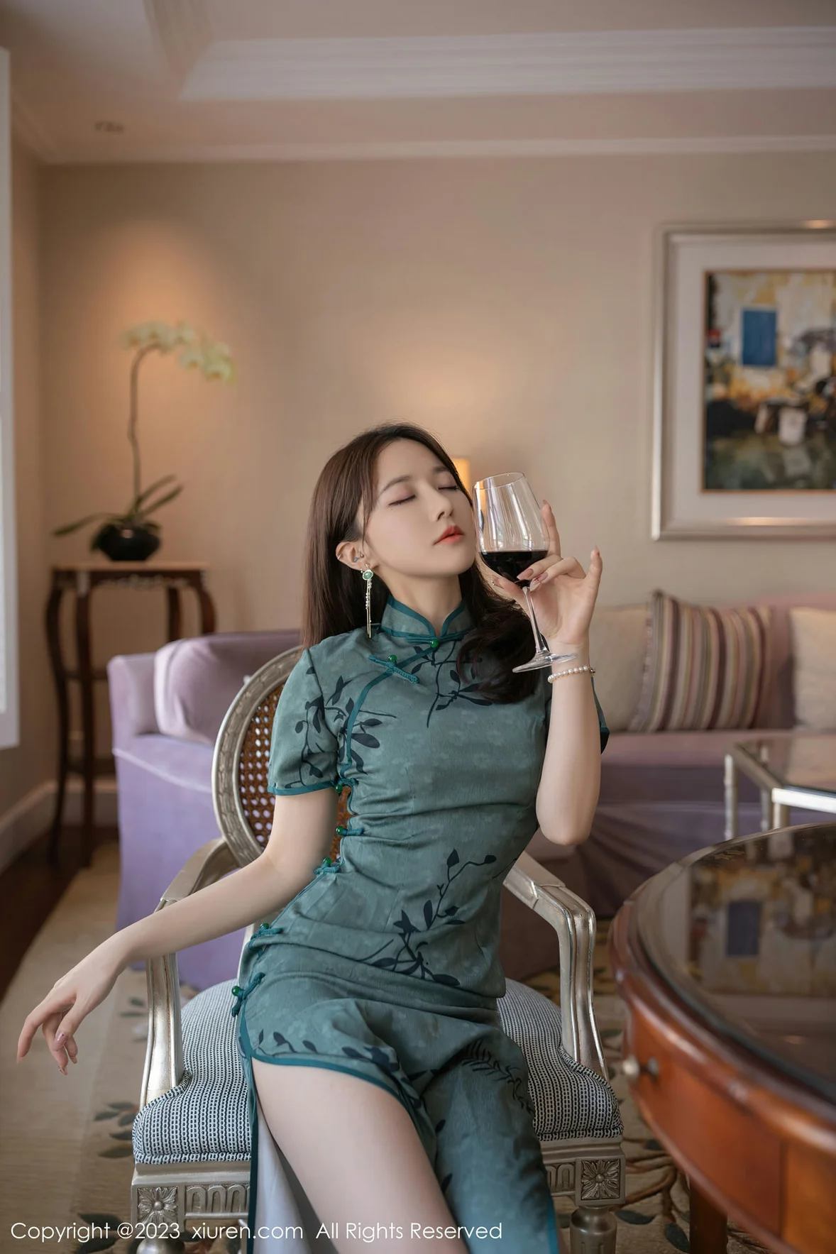  XiuRen 秀人 No.6893 鱼子酱Fish 旗袍写真巴厘岛旅拍 [82P]第3张