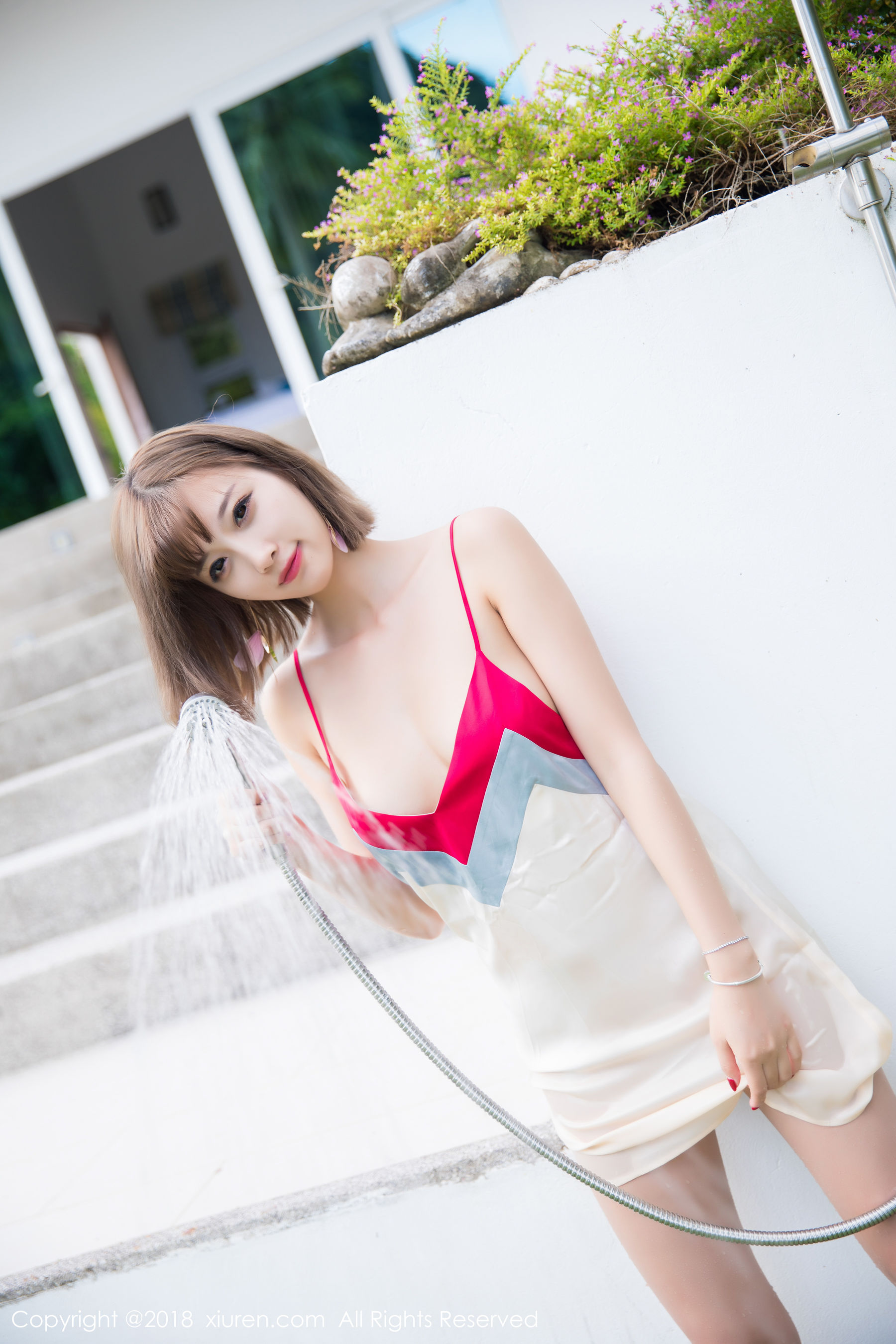  杨晨晨sugar《白衬衫、蕾丝内衣》 XiuRen 秀人网 No.1027第11张