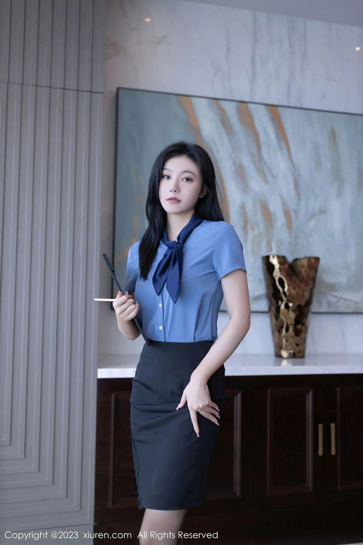  秀人网 No.7409 安然anran OL职员性感写真 [80P]第1张