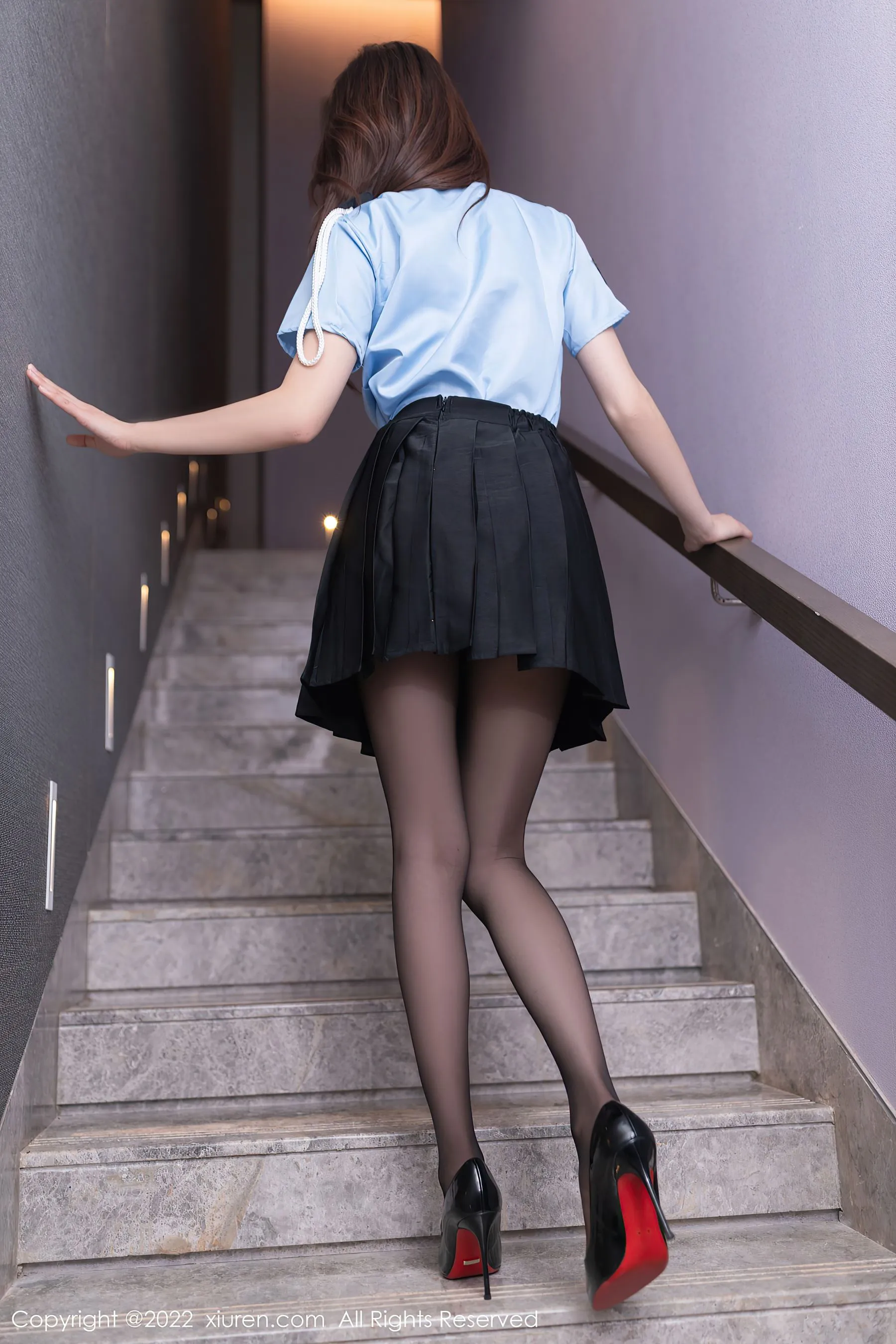  秀人网 No.5461 陆萱萱 制服美腿第18张