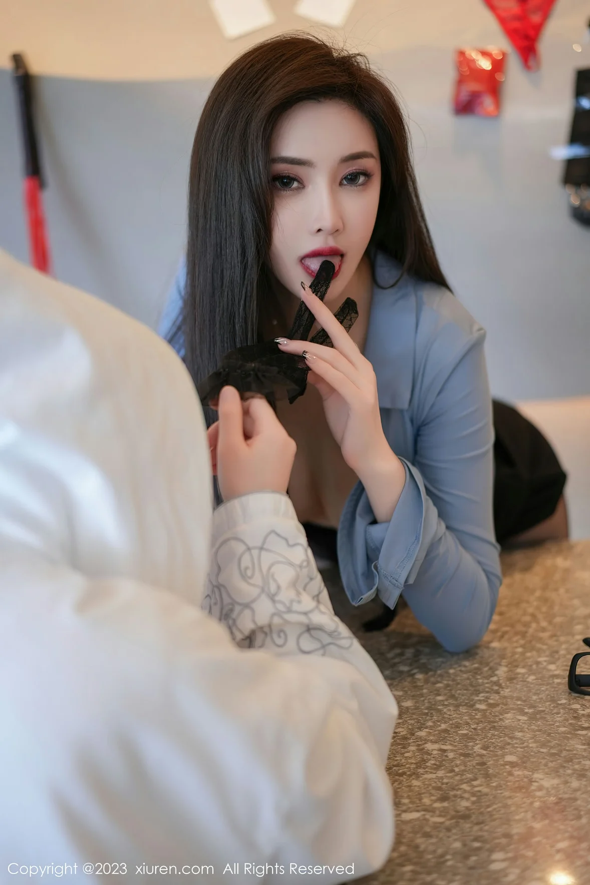  XiuRen 秀人 No.7095 Carol周妍希 魅惑黑丝性感写真 [77P]第10张