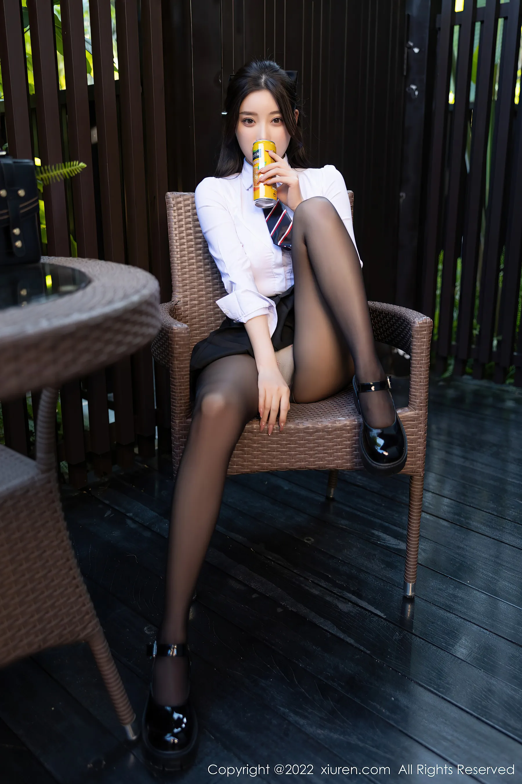  秀人网 No.4721 杨晨晨Yome 黑丝美臀学生装第21张